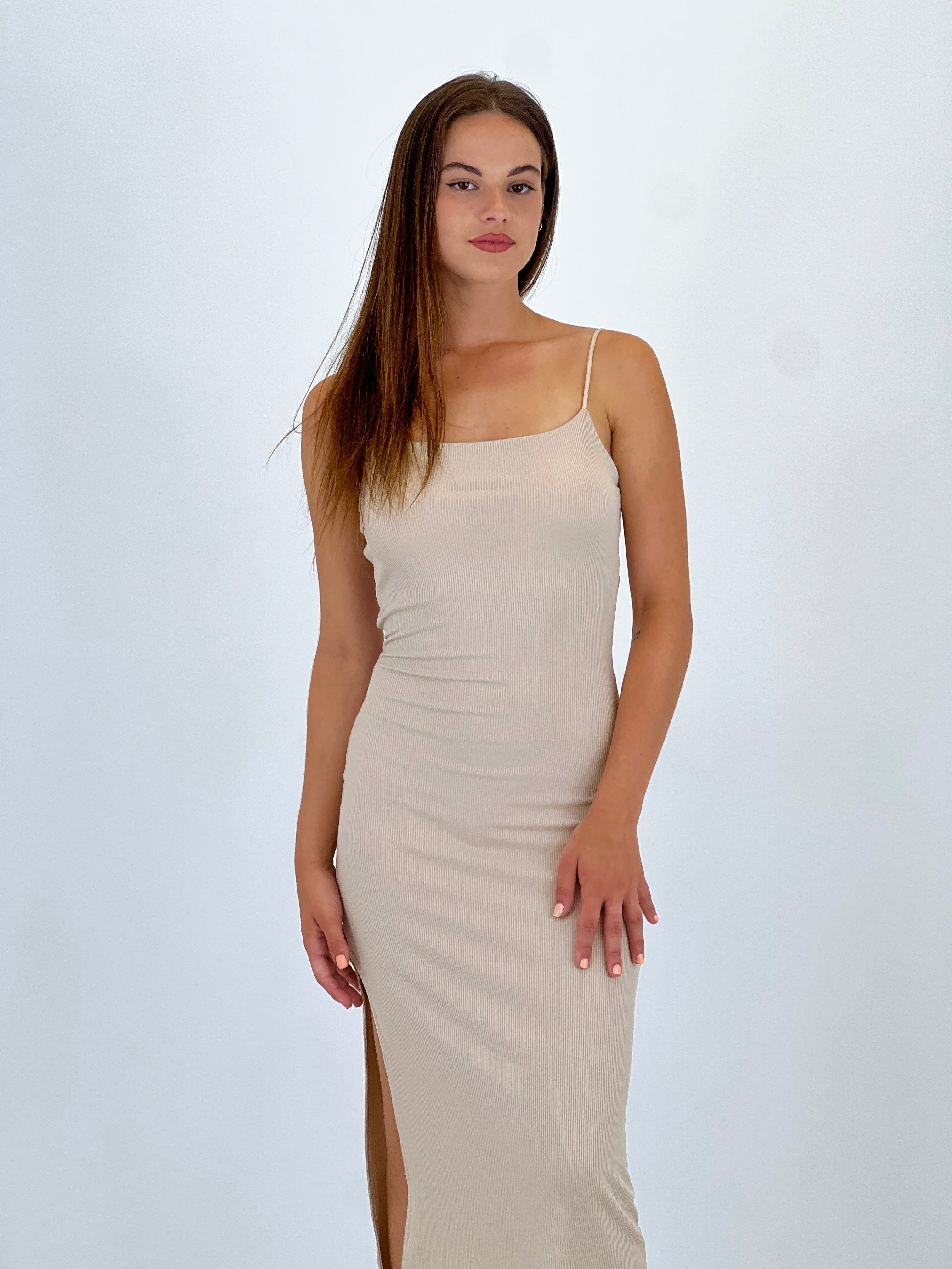 Vestido tiras canalé nudo espalda - Zebra&Maduixa®