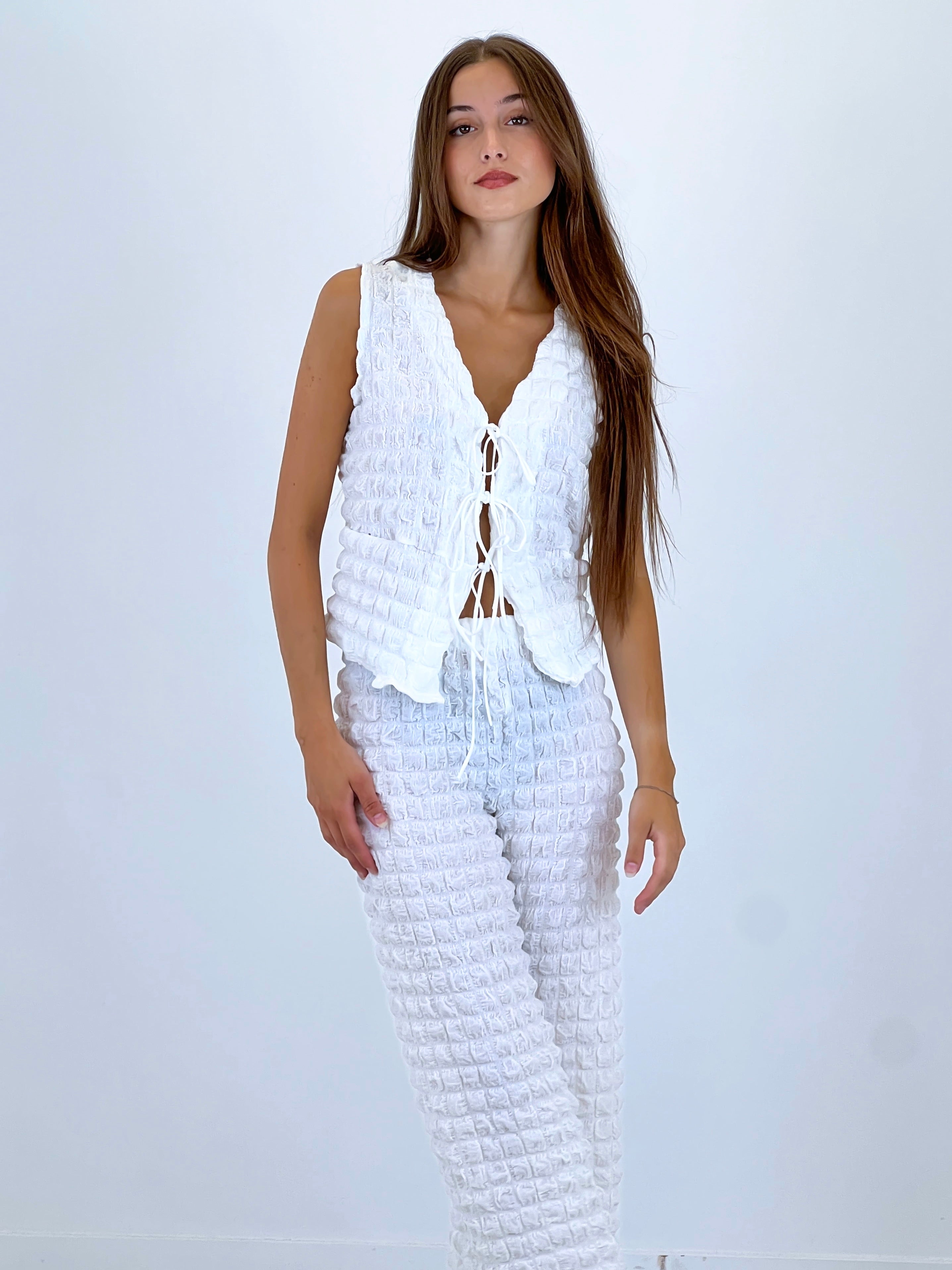 Vest and flared pants set
