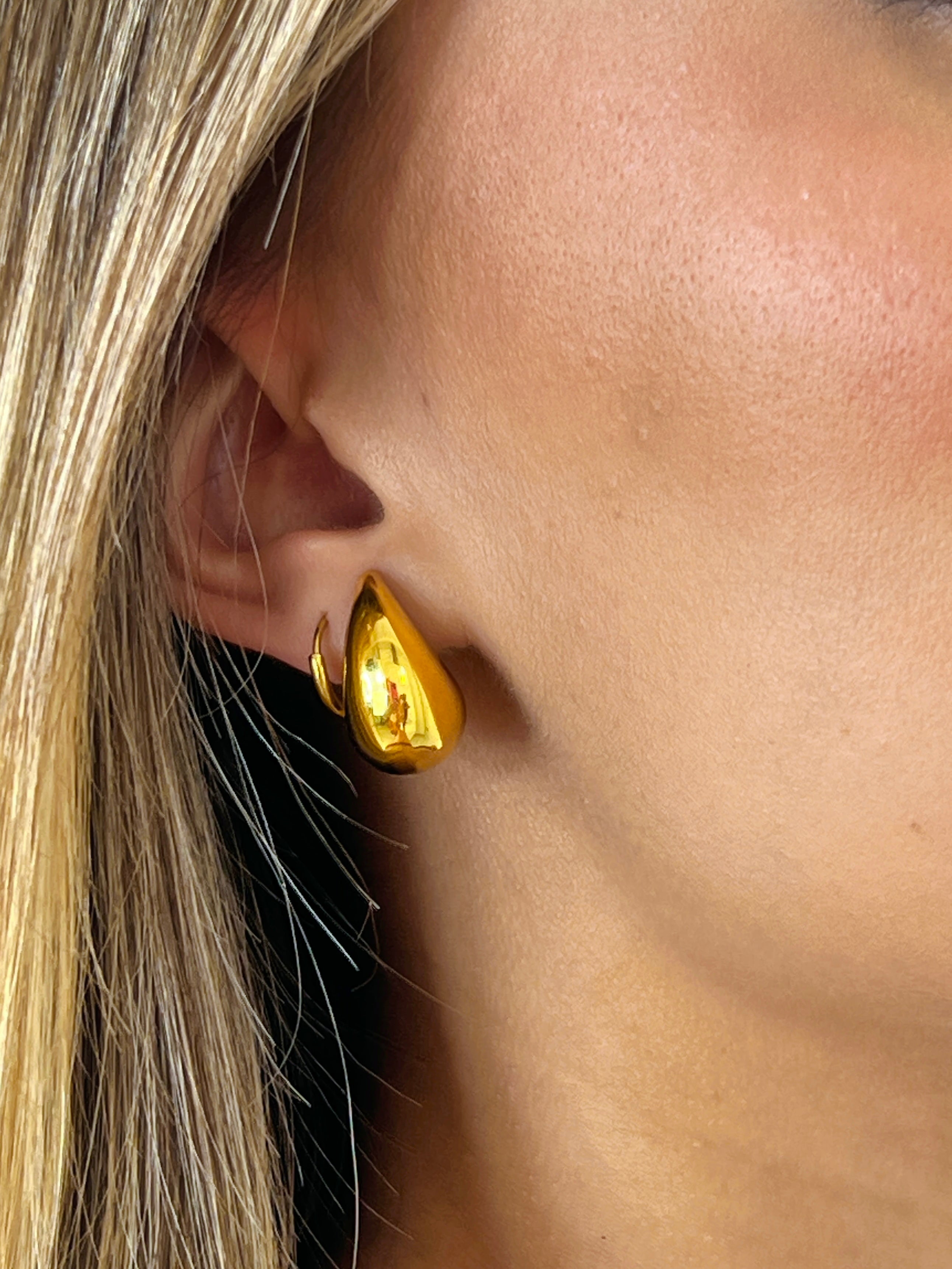 Pendientes gota dorado - Zebra&Maduixa®