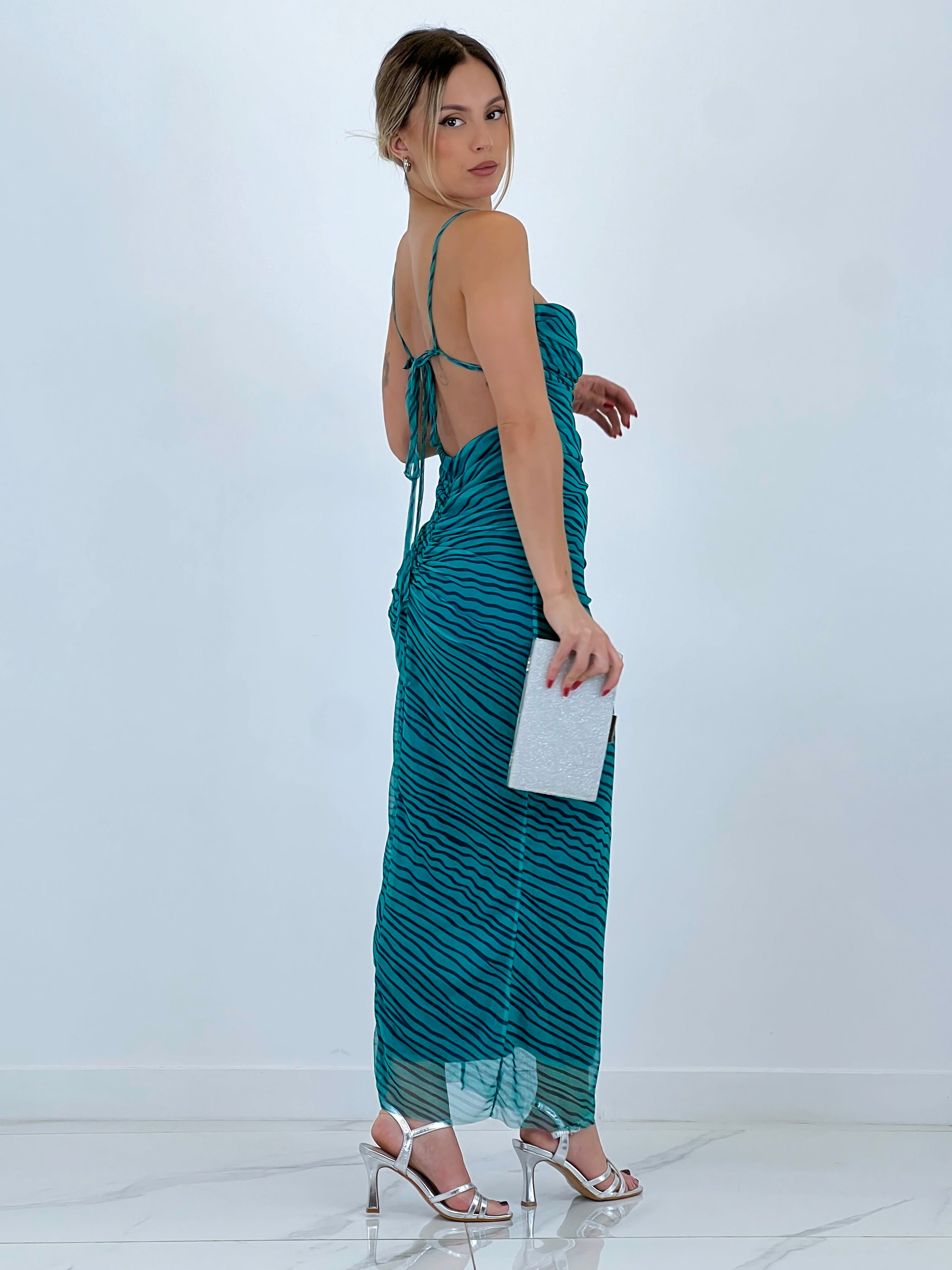 Vestido midi estampado tirante tul - Zebra&Maduixa®