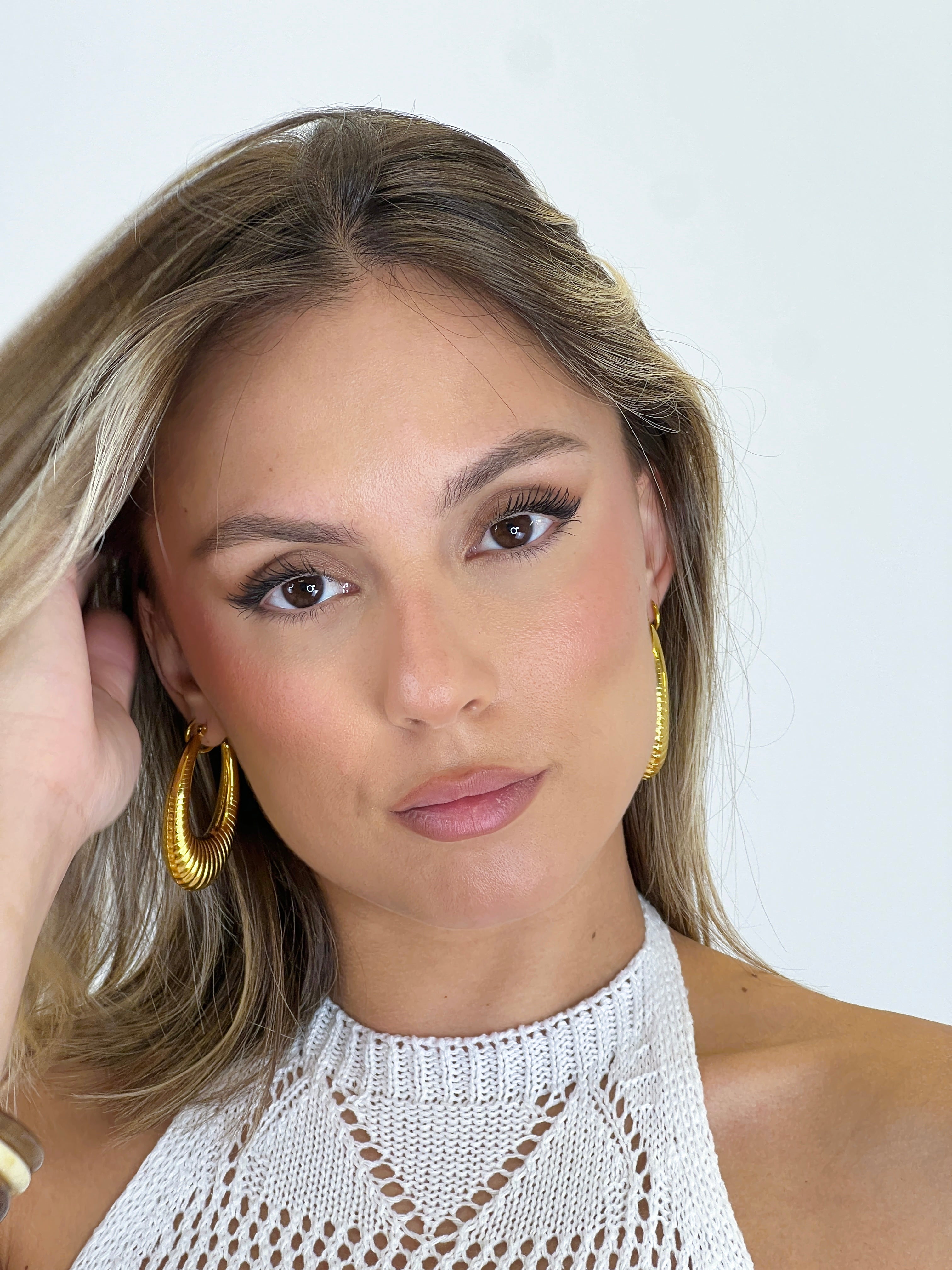 Arracades aros ovalats