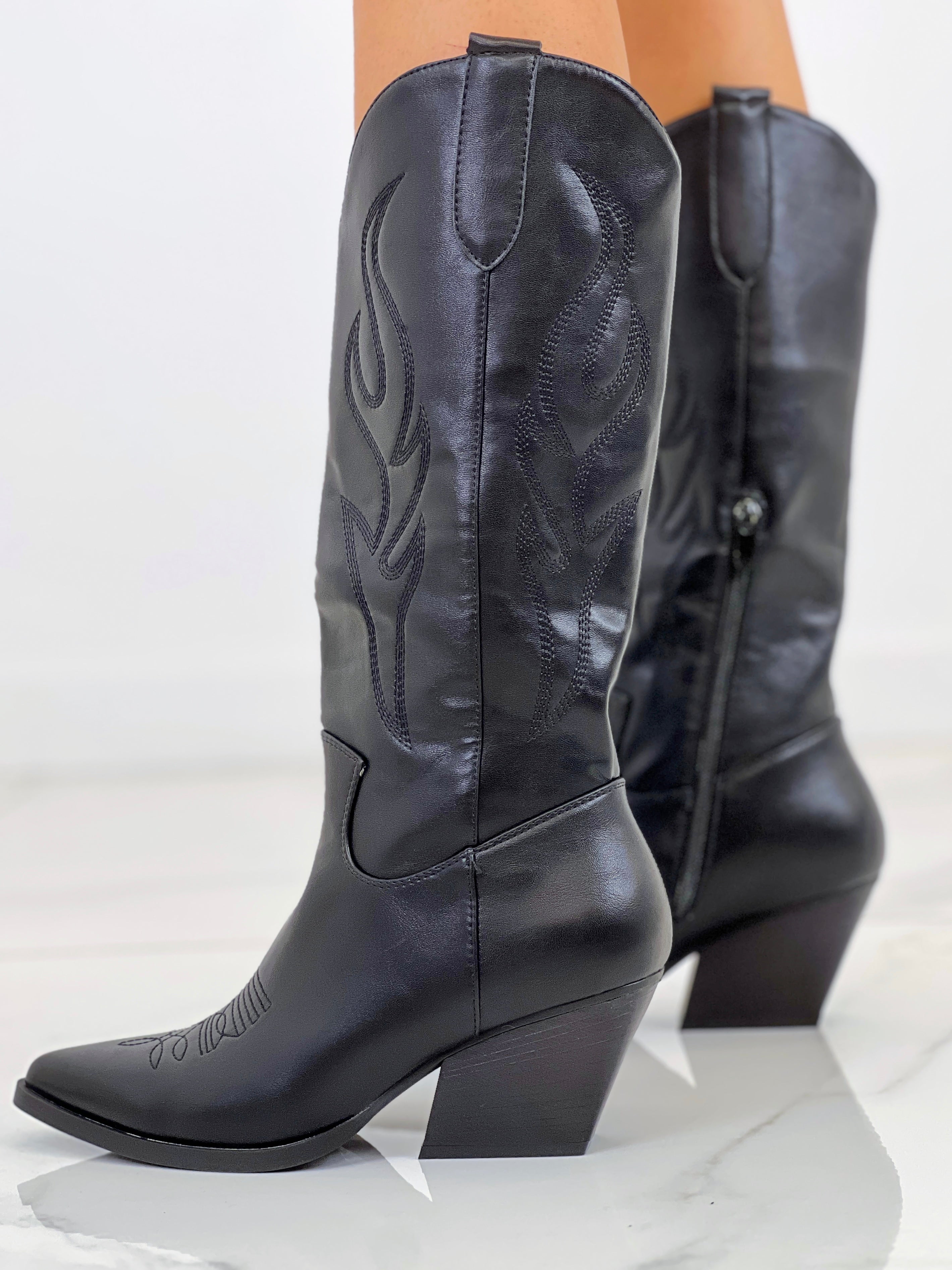 Bota cowboy alta Atlanta