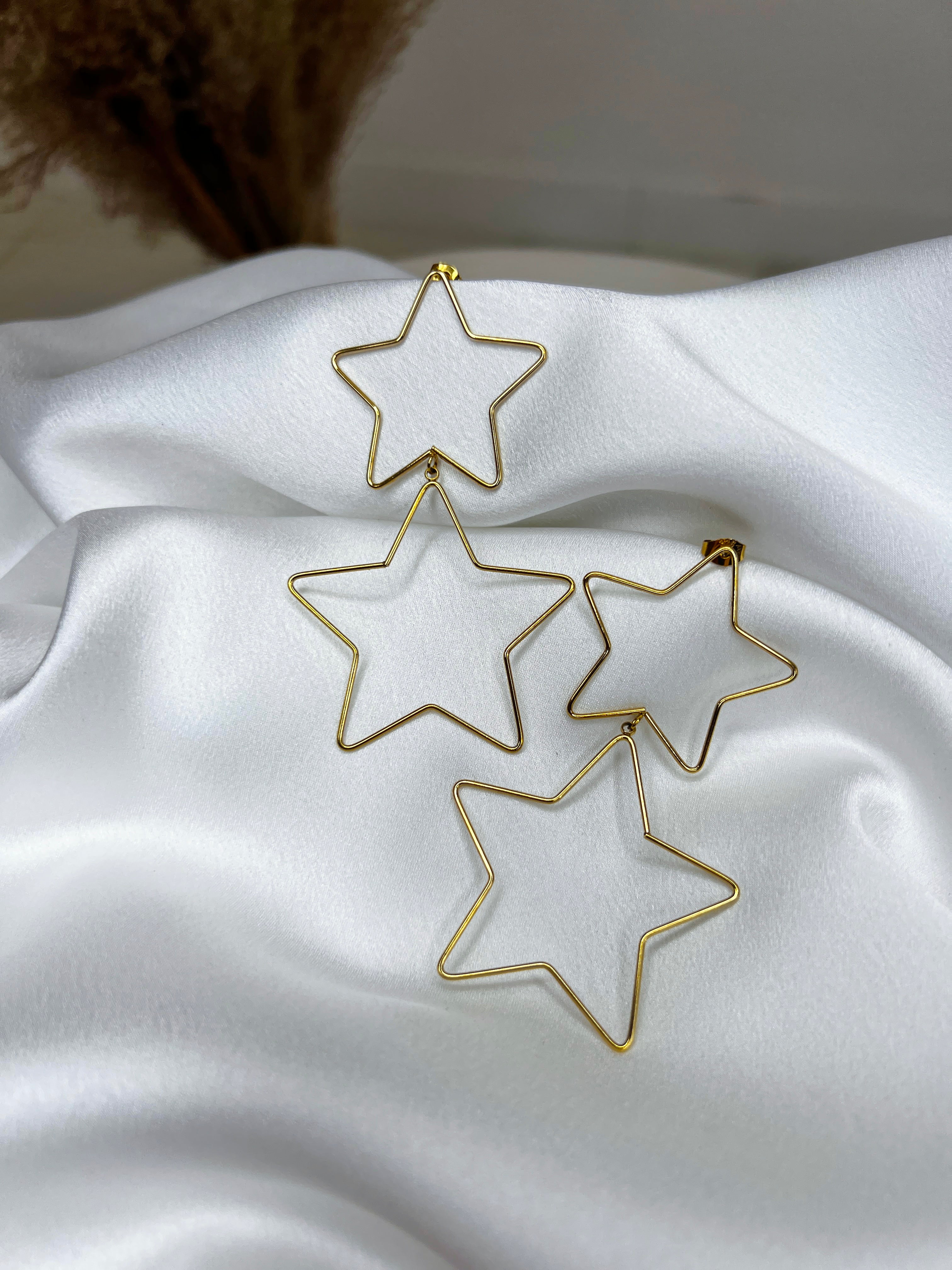 Double star earrings