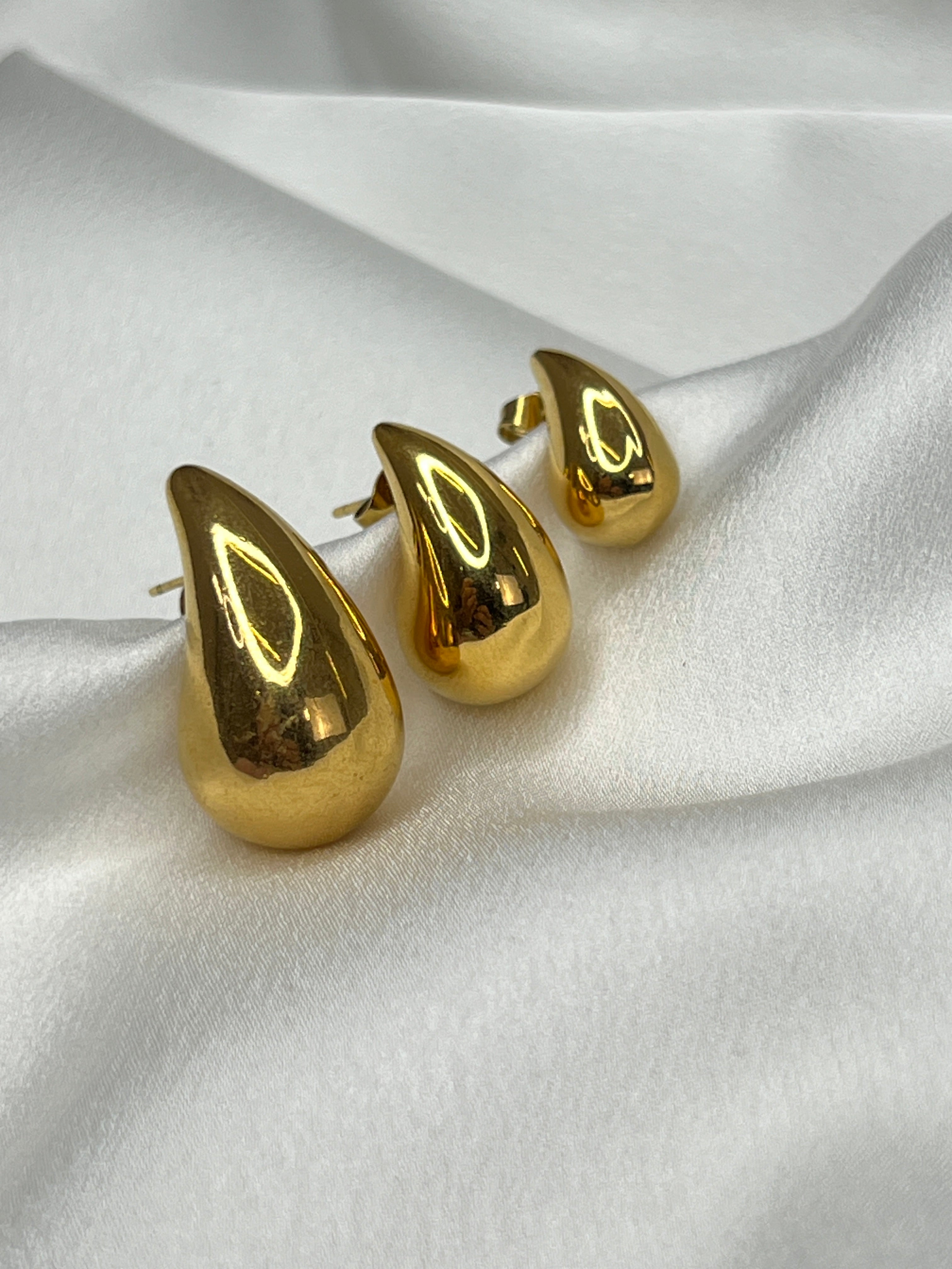 Pendientes gota dorado - Zebra&Maduixa®