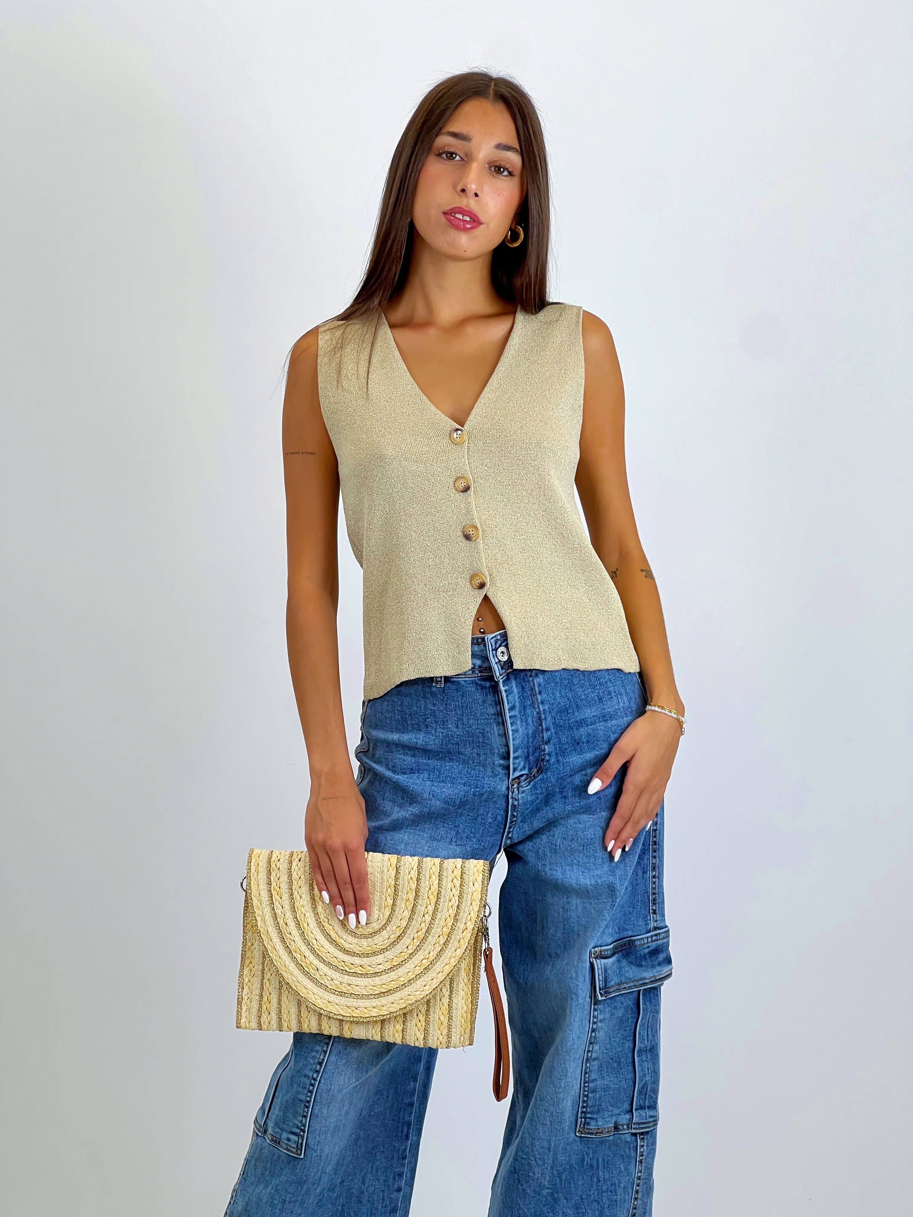 Bossa de mà línies ràfia