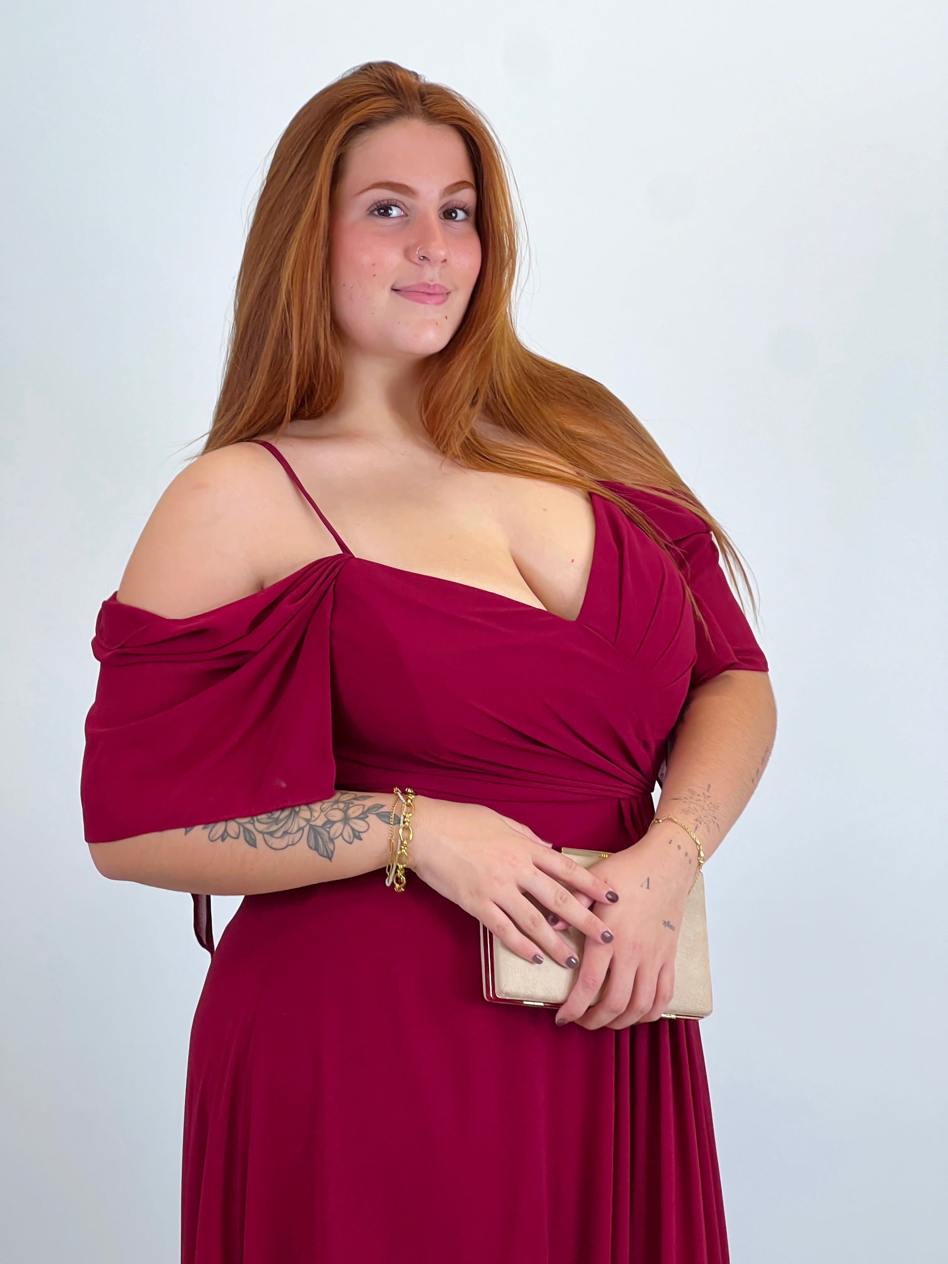 Vestido manga caída Elia