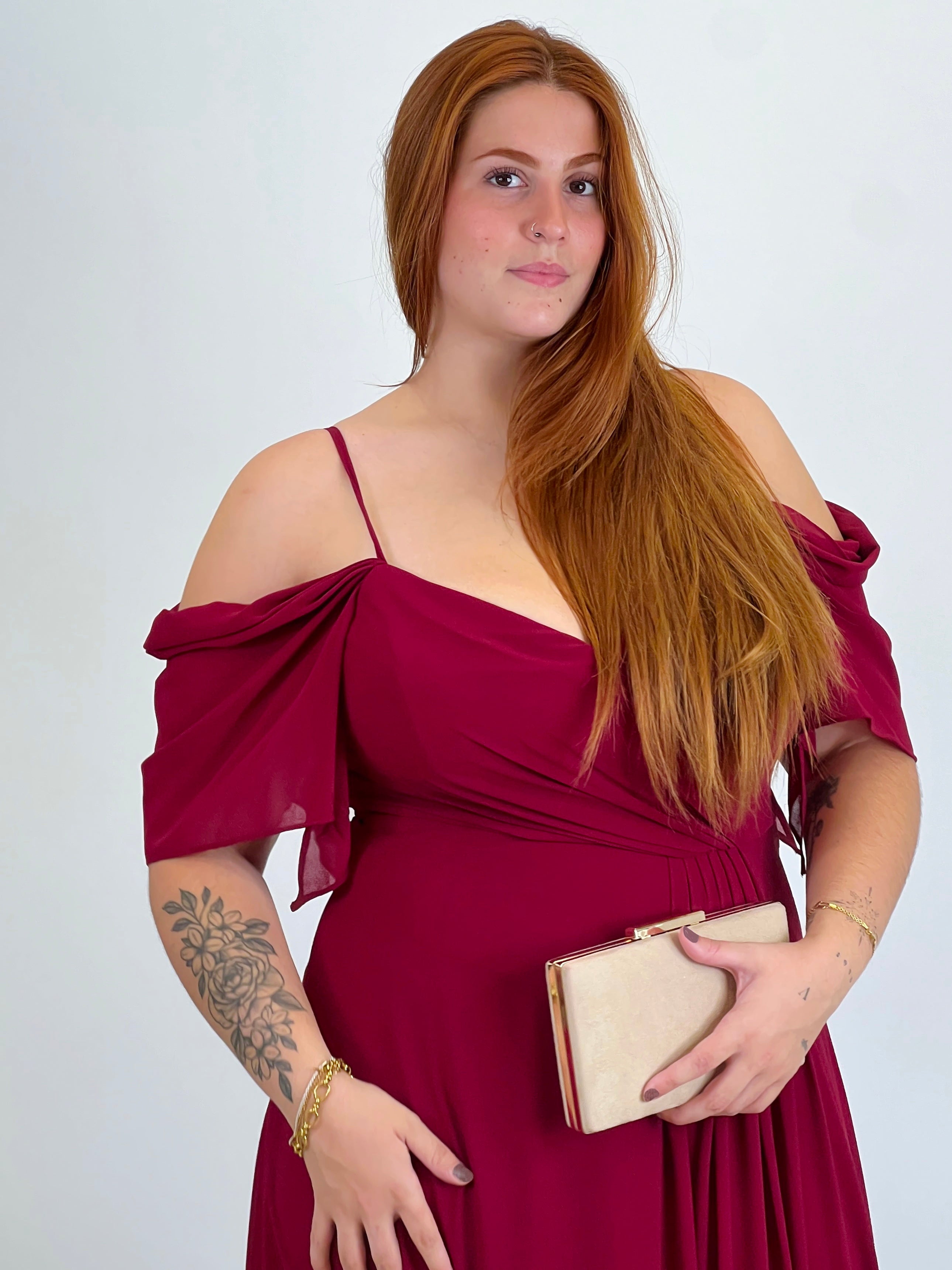 Vestido manga caída Elia