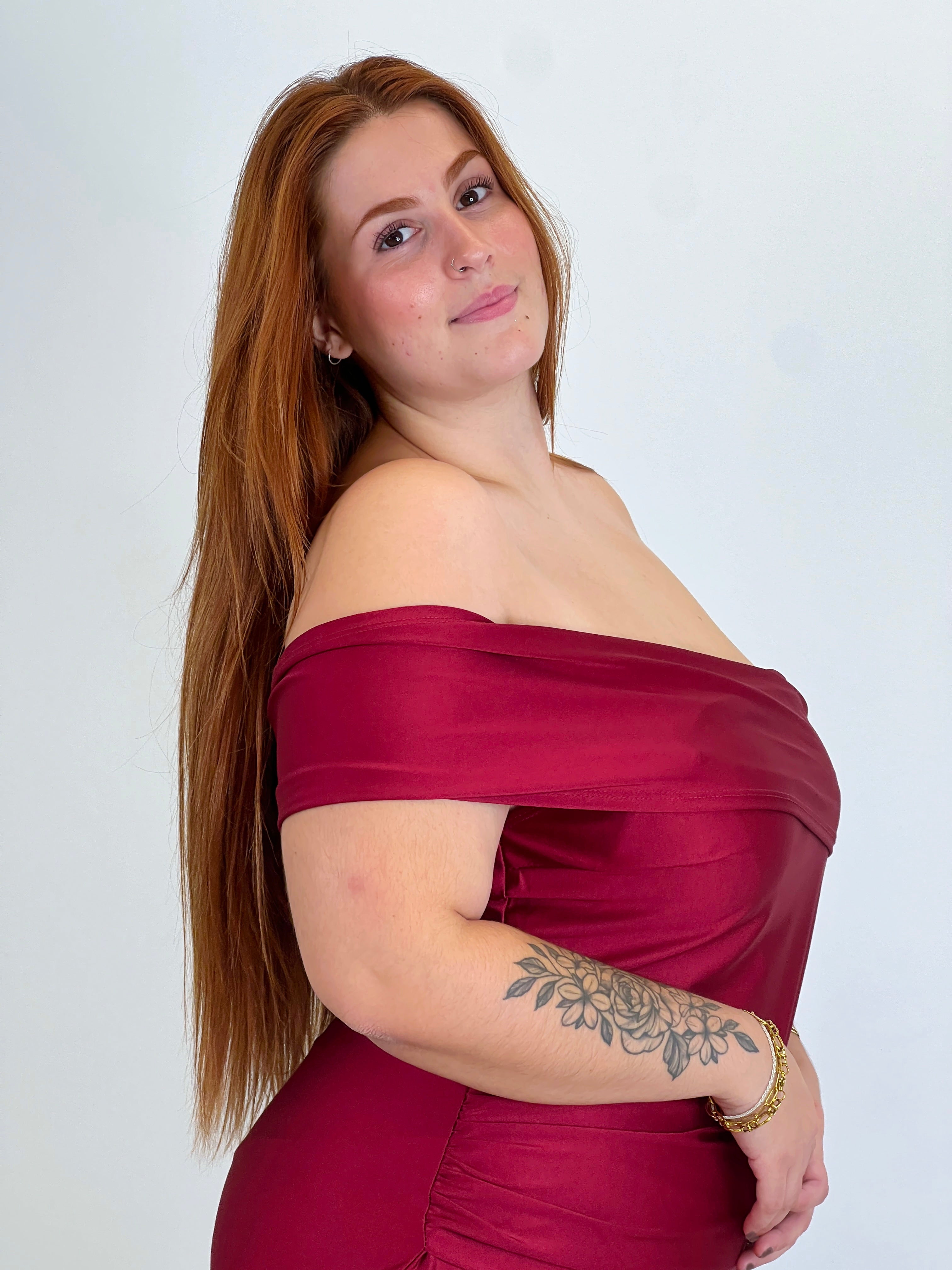 Vestit satinat Grace talla gran