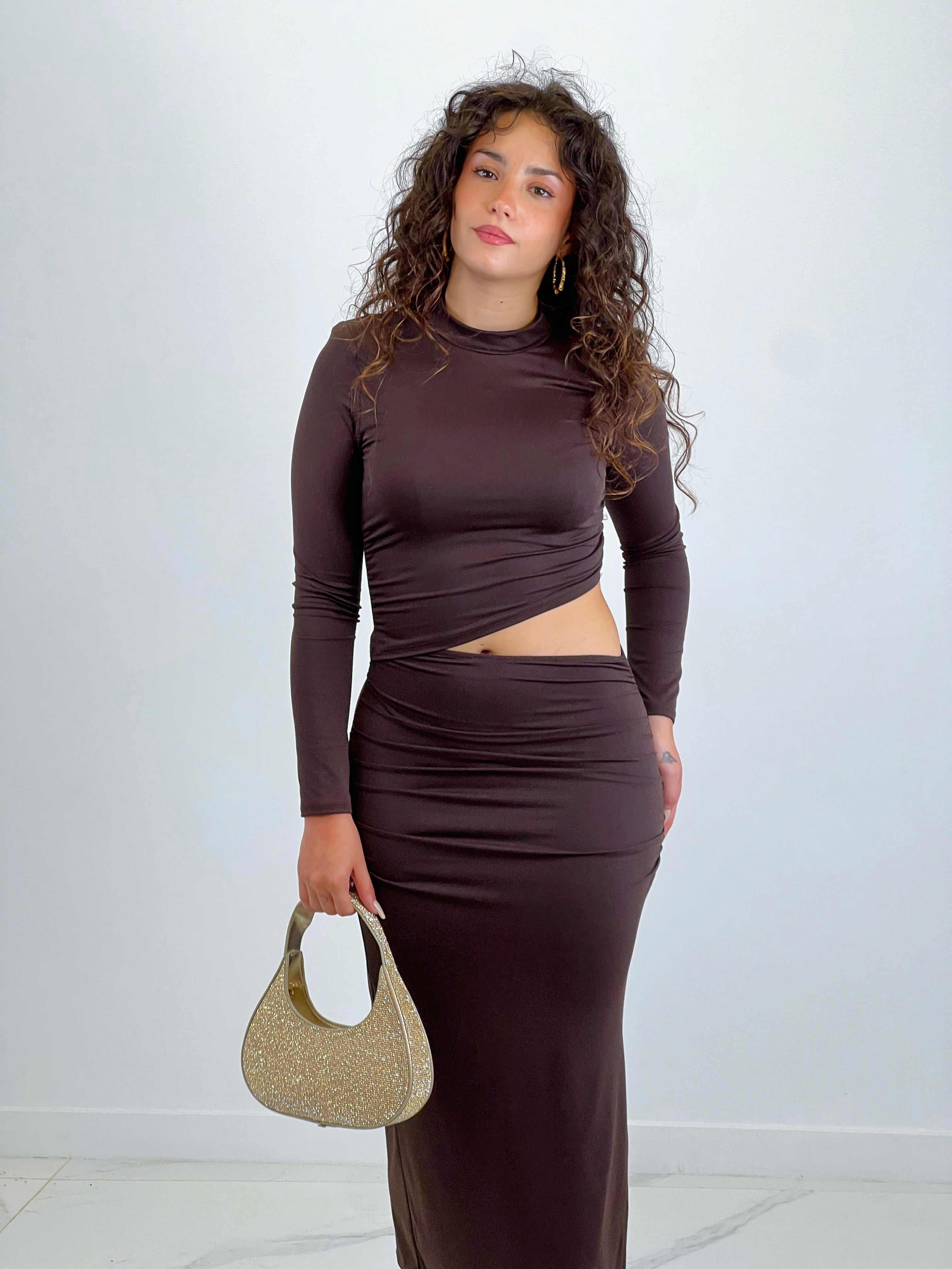 Vestido midi cintura cut out - Zebra&Maduixa®