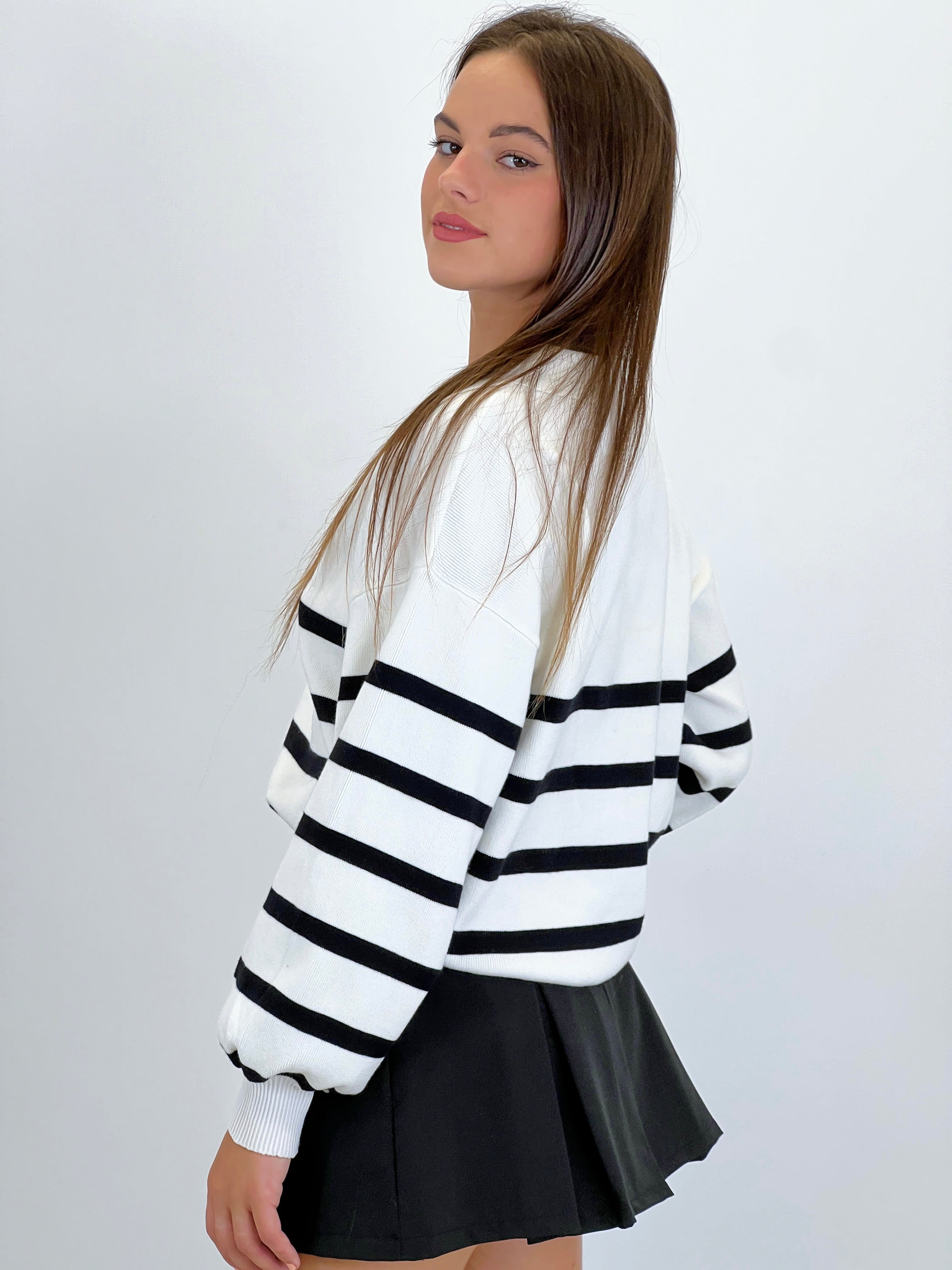 Jersey rayas cuello solapas - Zebra&Maduixa®
