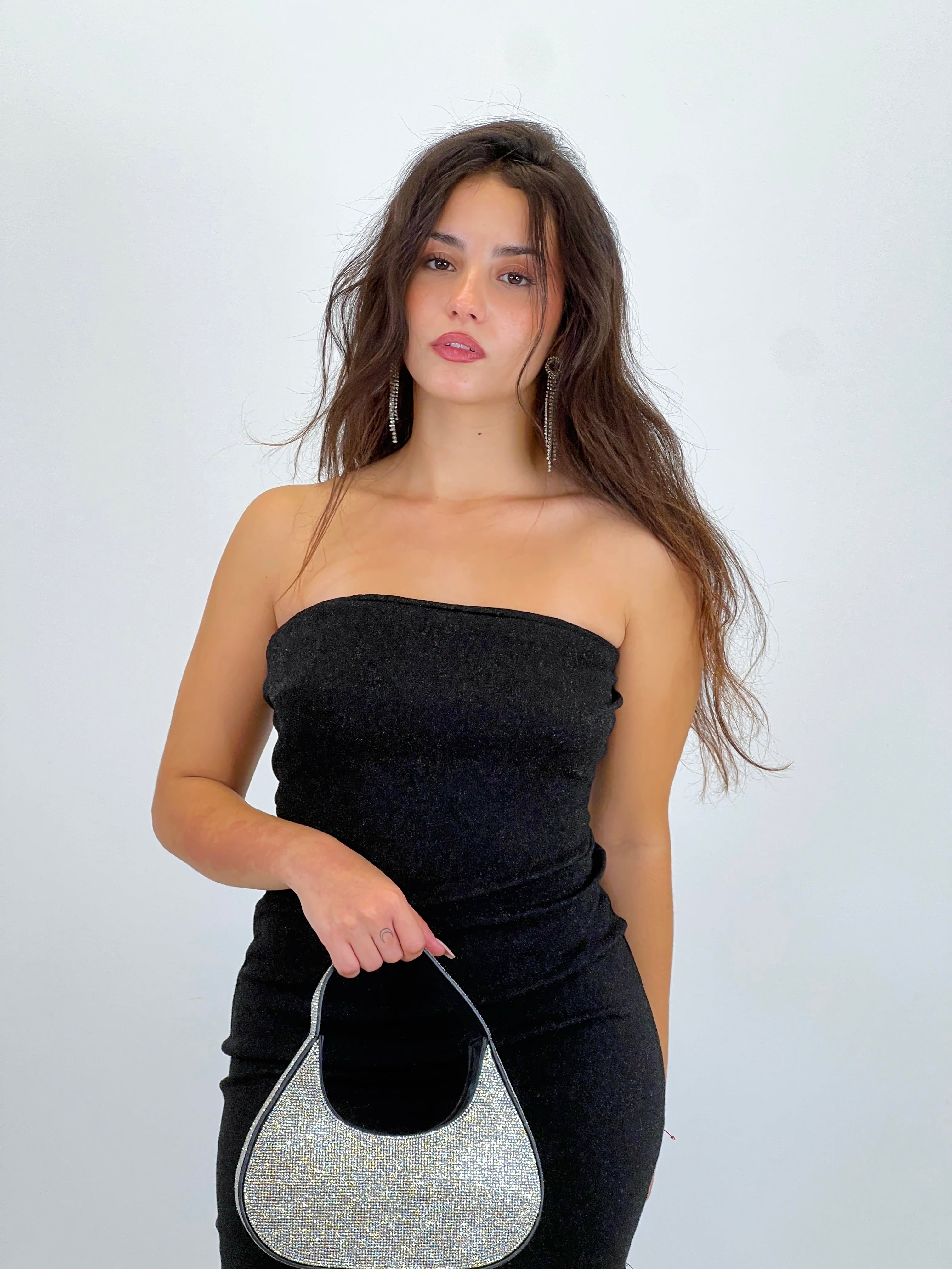 Marcia glitter midi dress