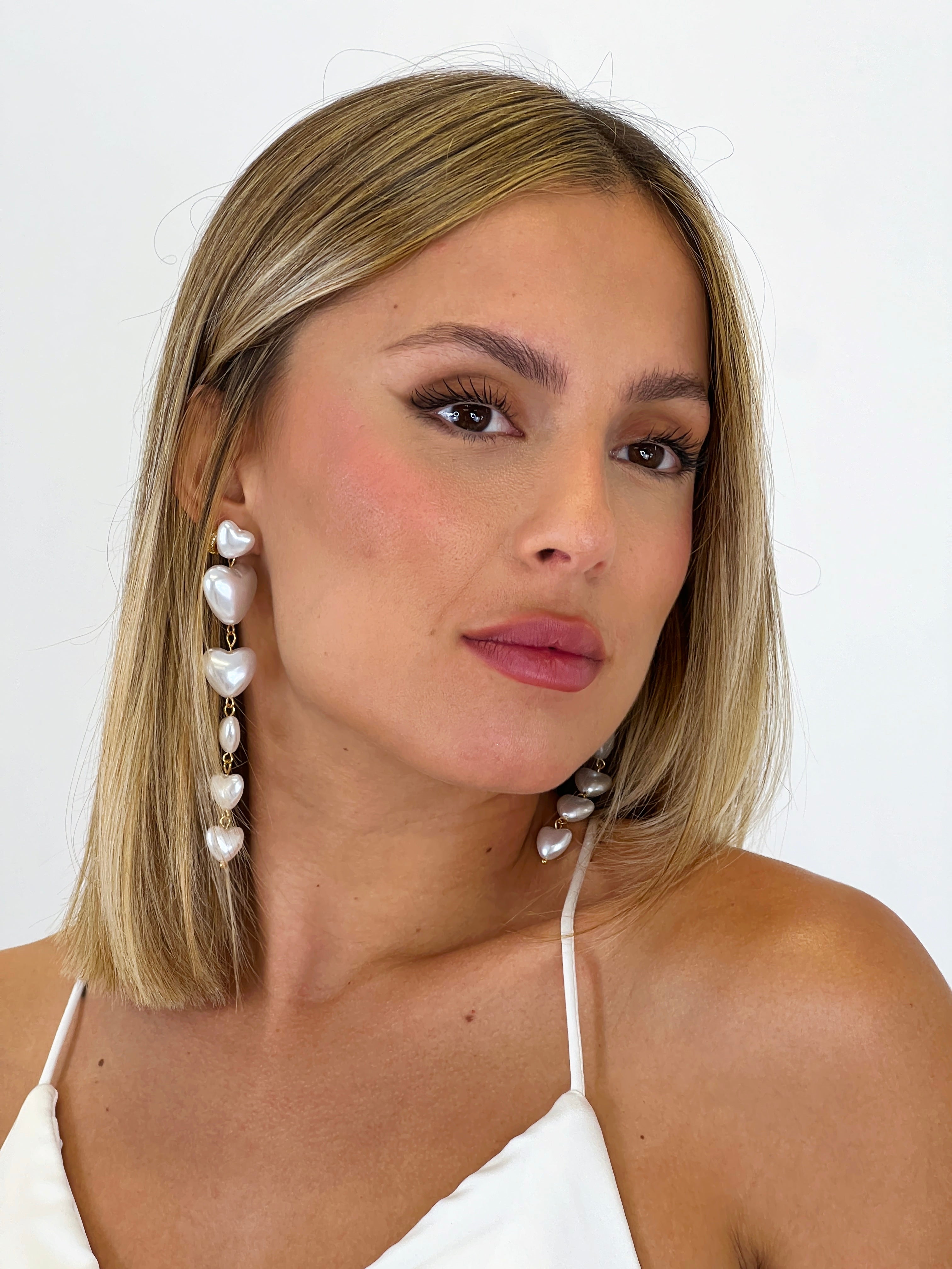 Pendientes largos corazón - Zebra&Maduixa®