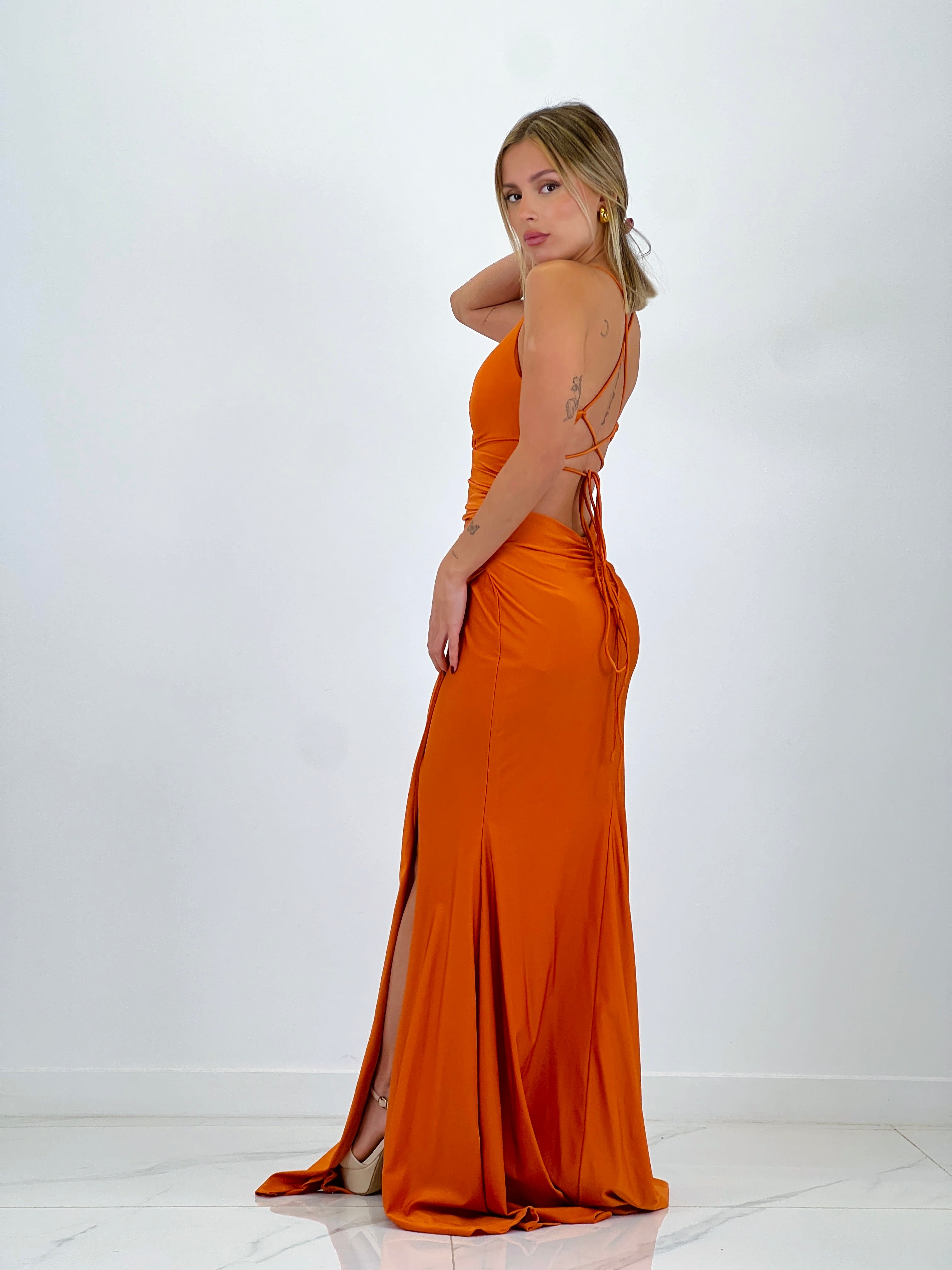 Vestido largo fruncido Odette - Zebra&Maduixa®