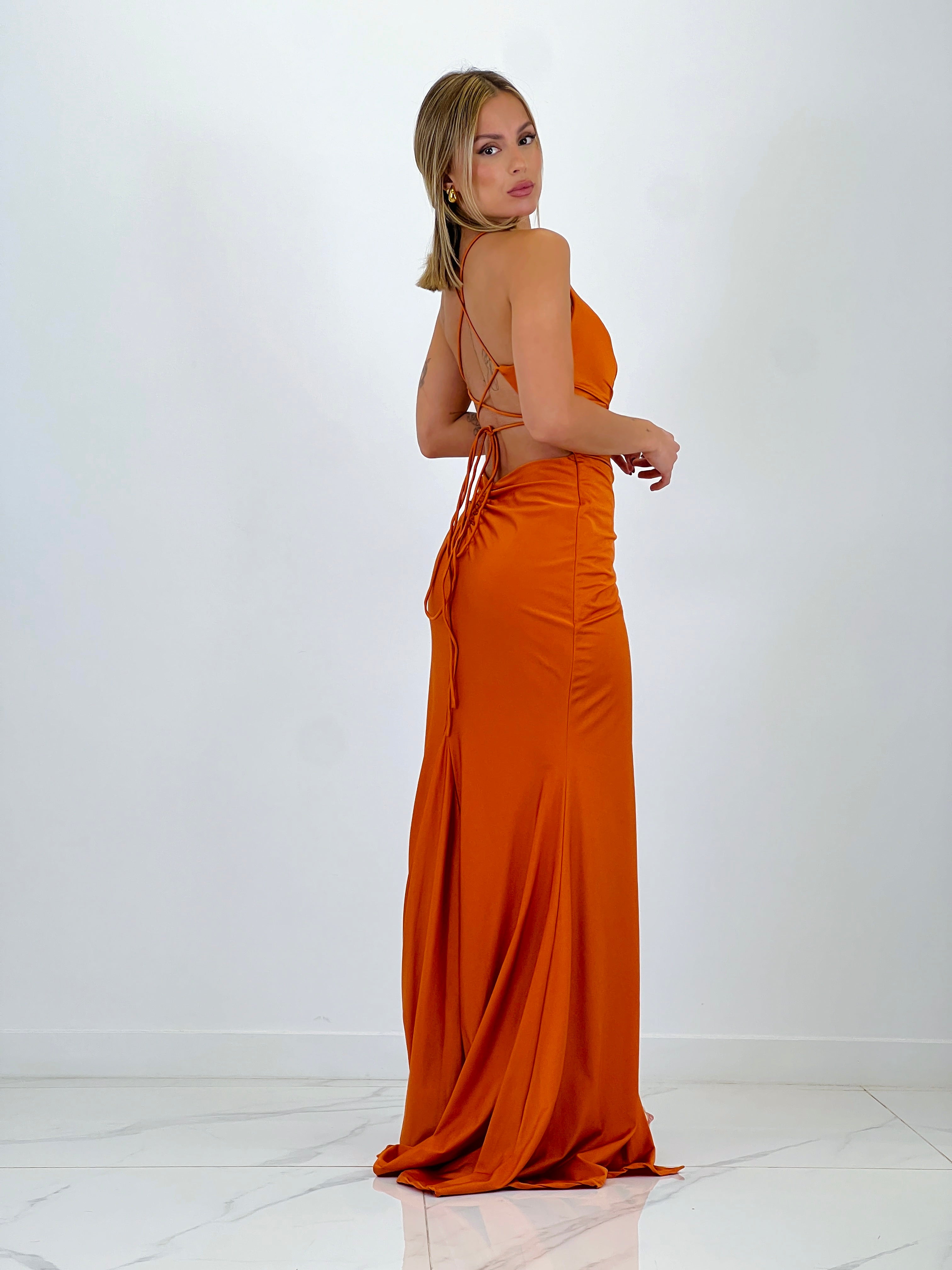 Vestido largo fruncido Odette - Zebra&Maduixa®