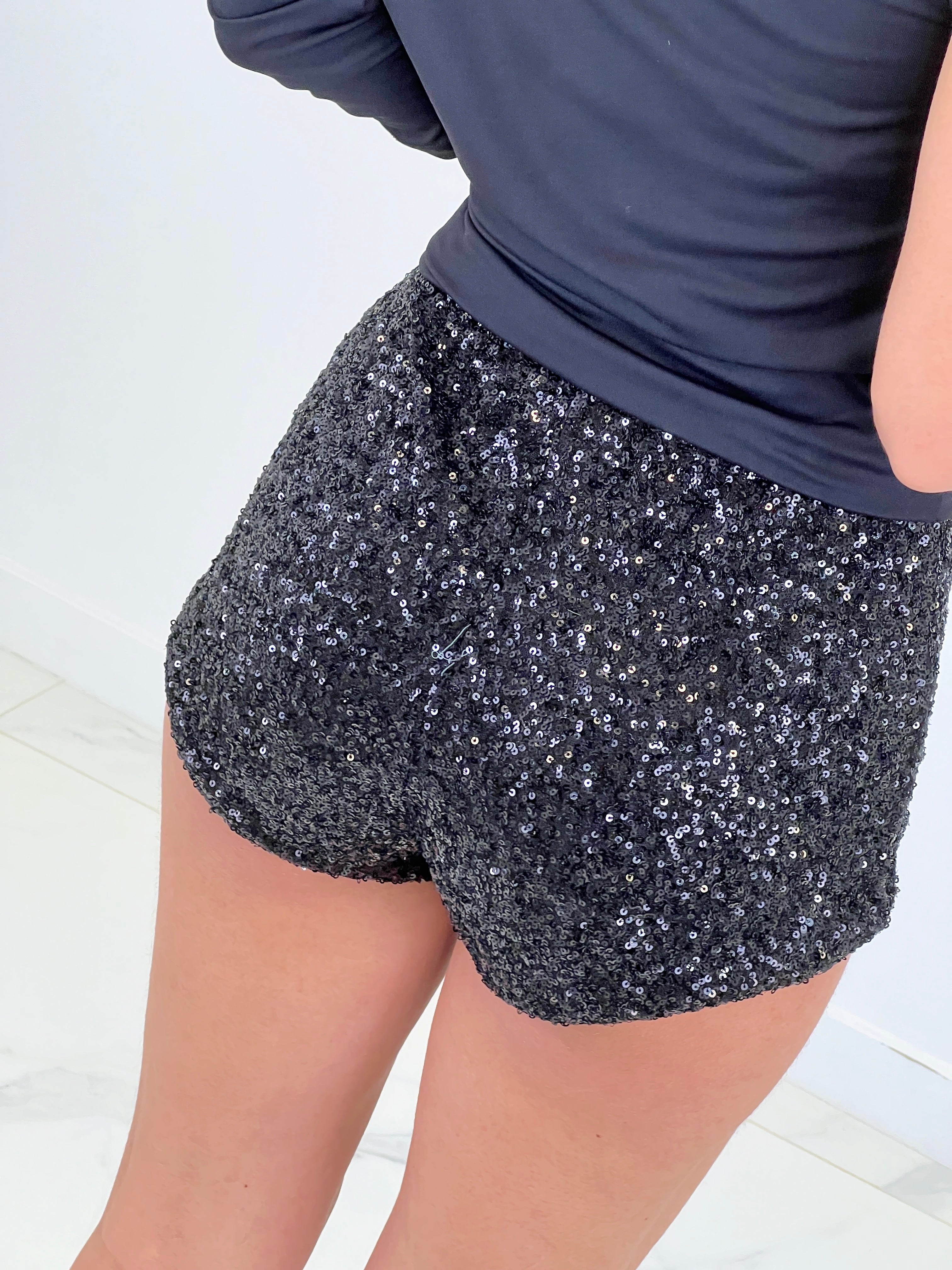 Sequin shorts