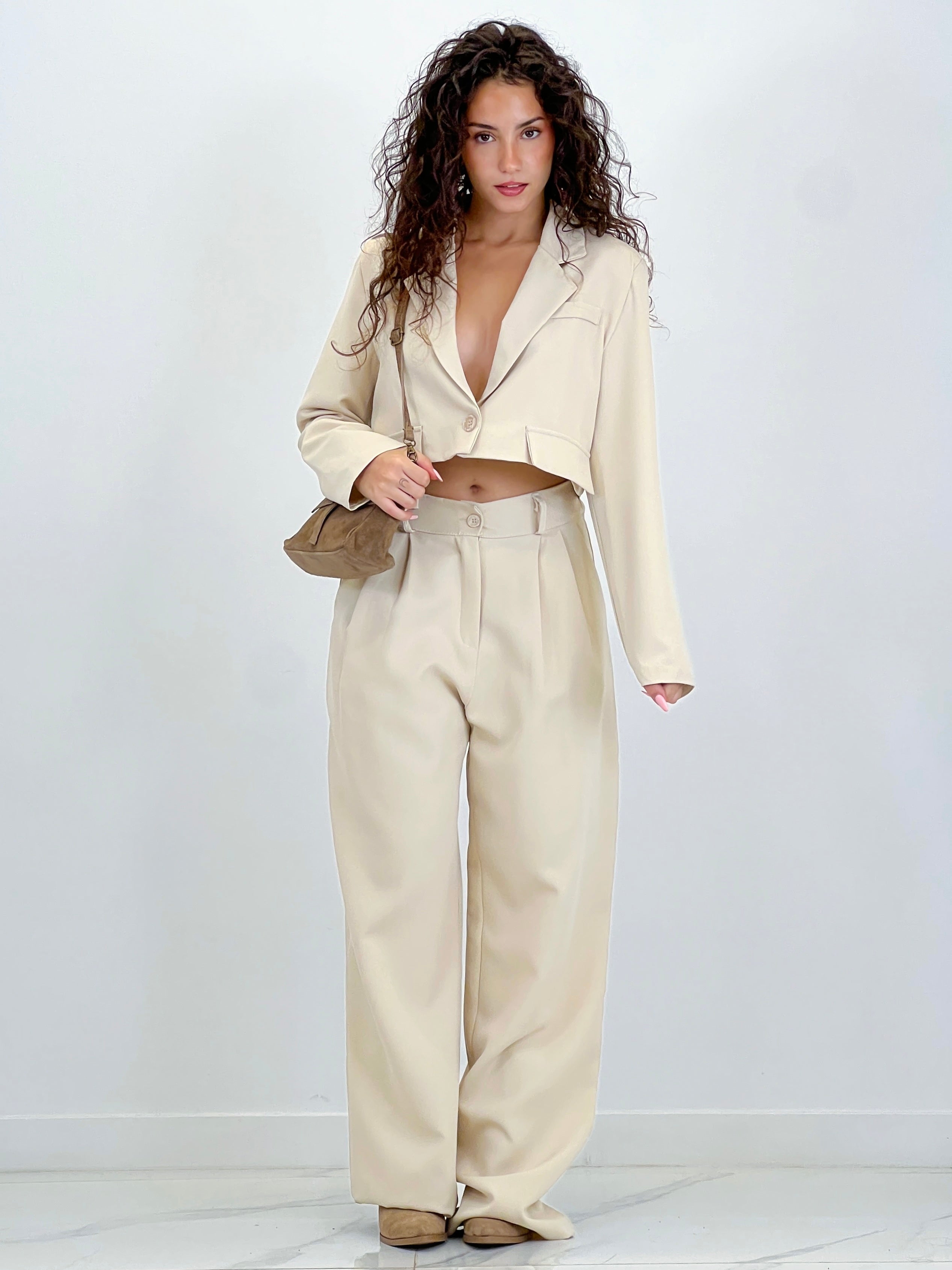 Pantalón pinzas wide leg - Zebra&Maduixa®