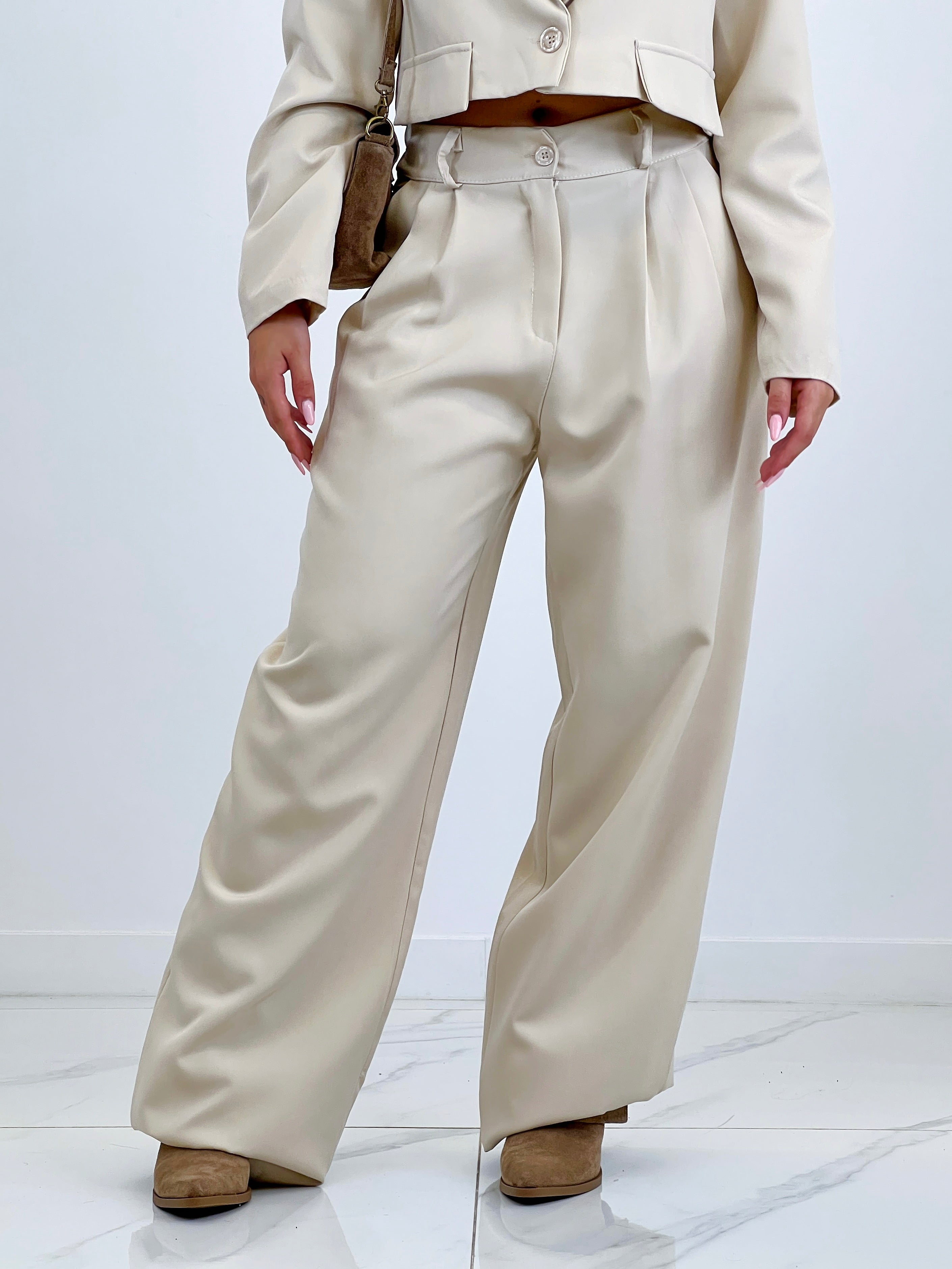 Pantalón pinzas wide leg - Zebra&Maduixa®