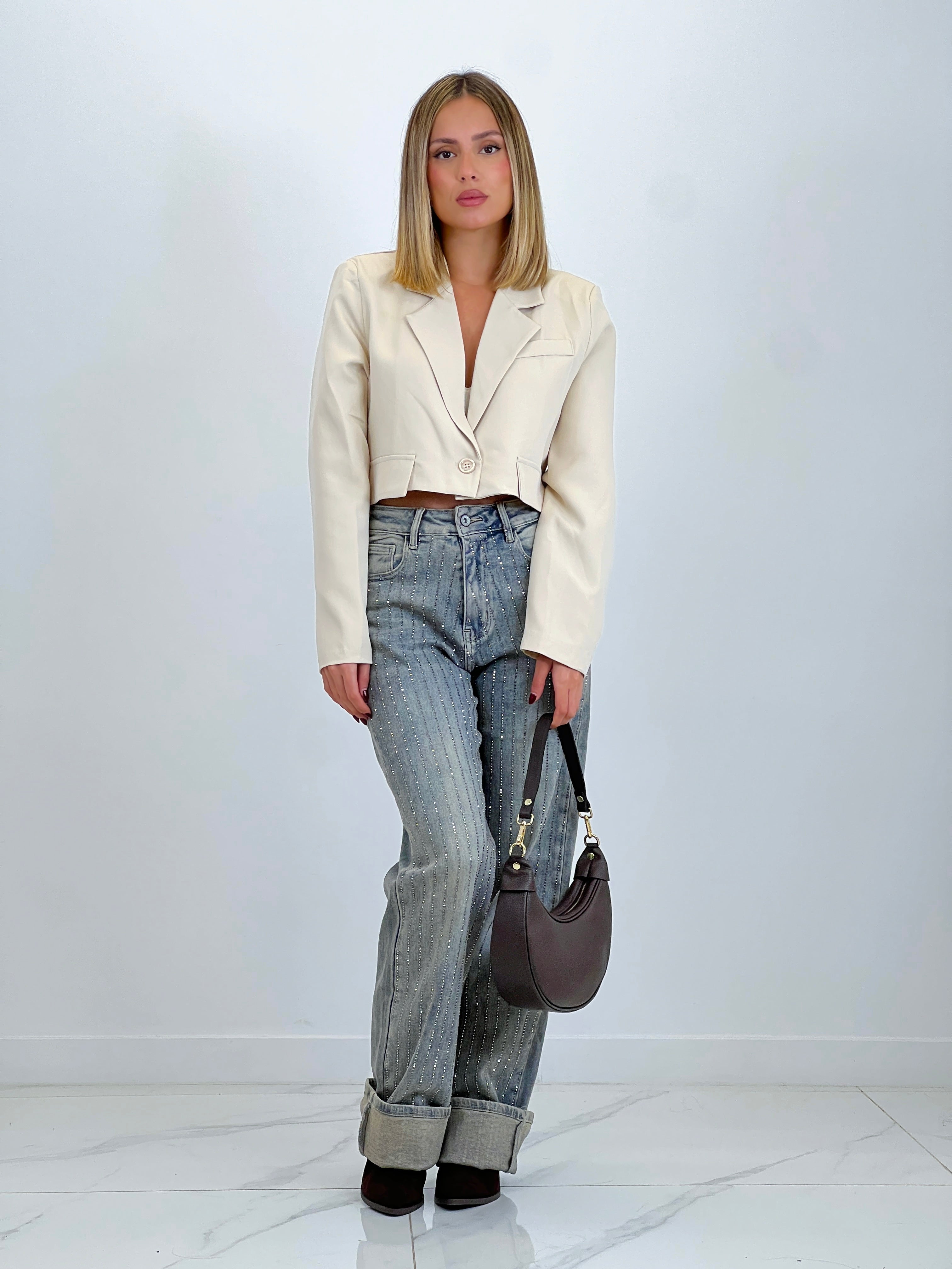 Blazer cropped solapas - Zebra&Maduixa®