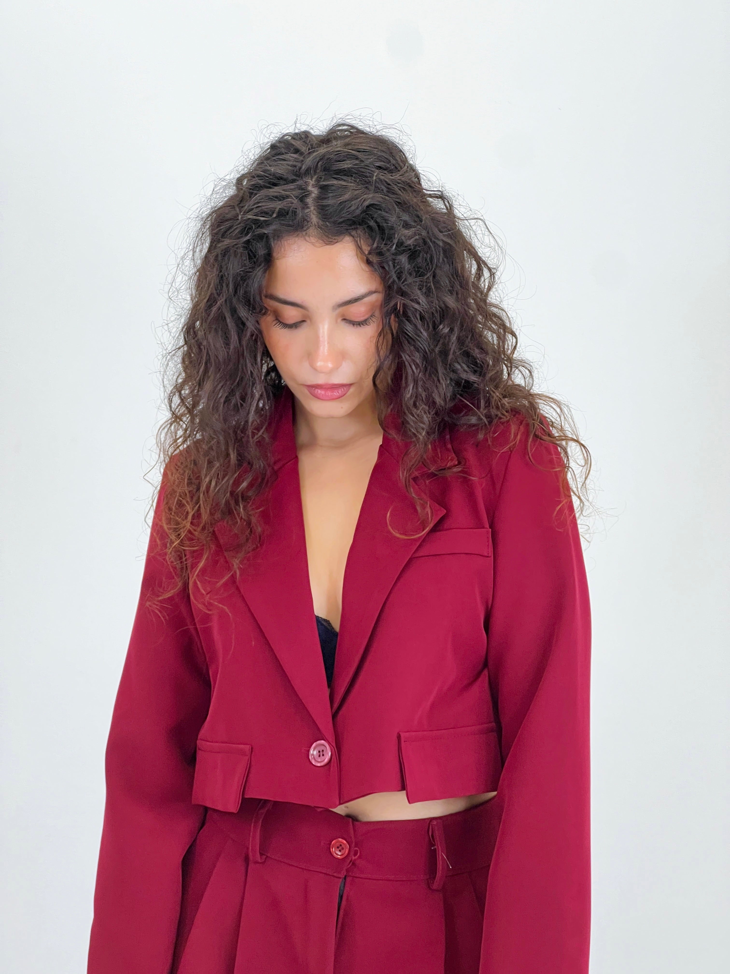 Blazer cropped solapas - Zebra&Maduixa®