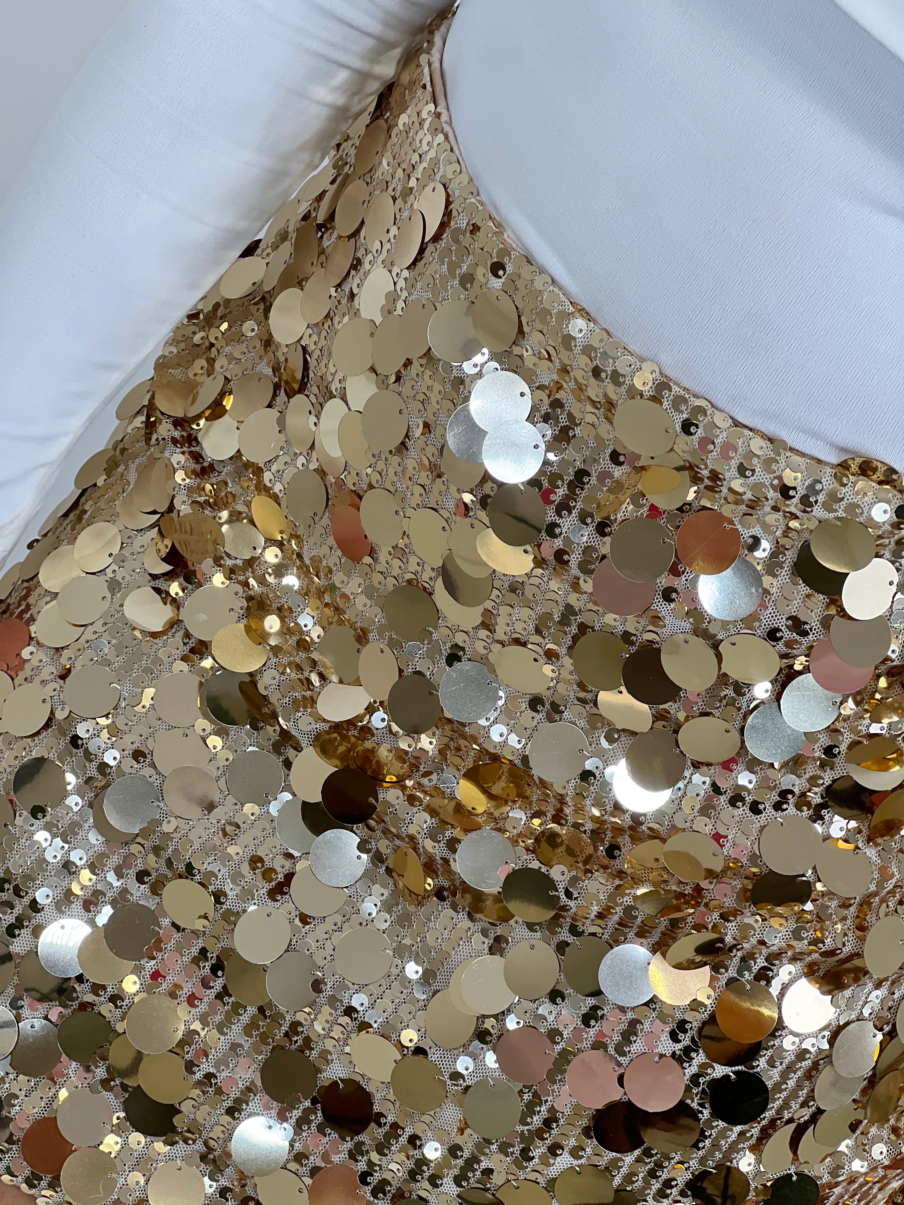 Falda lentejuelas combinada