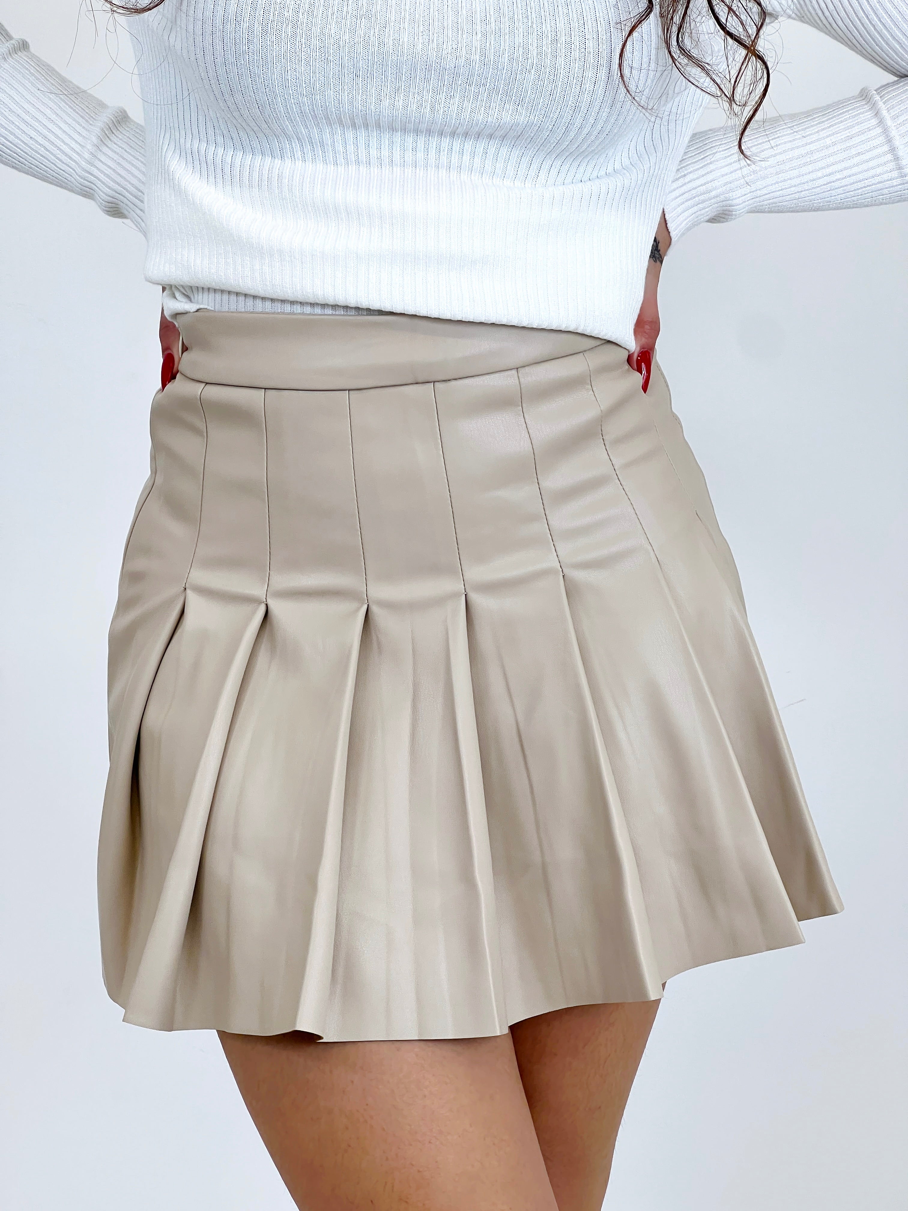 Falda plisada efecto piel - Zebra&Maduixa®