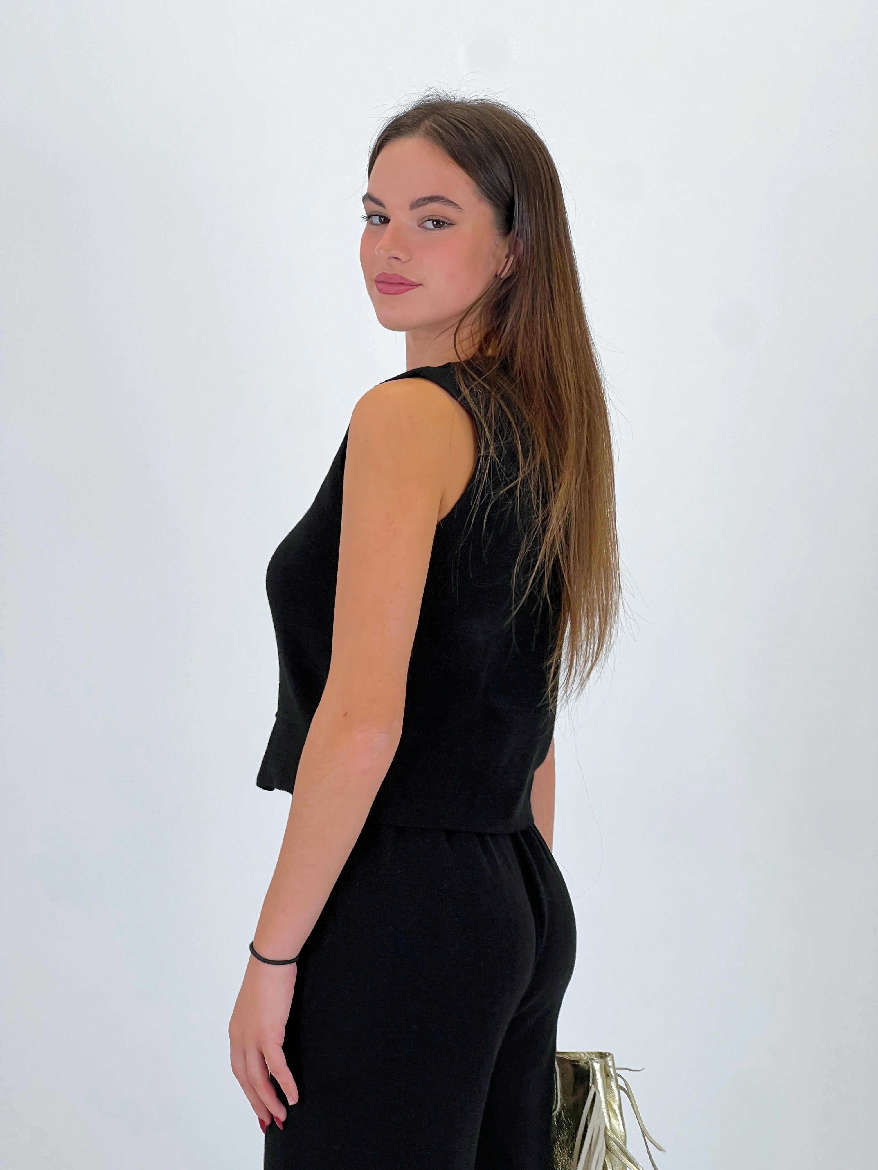 Conjunto punto chaleco y pantalón recto - Zebra&Maduixa®