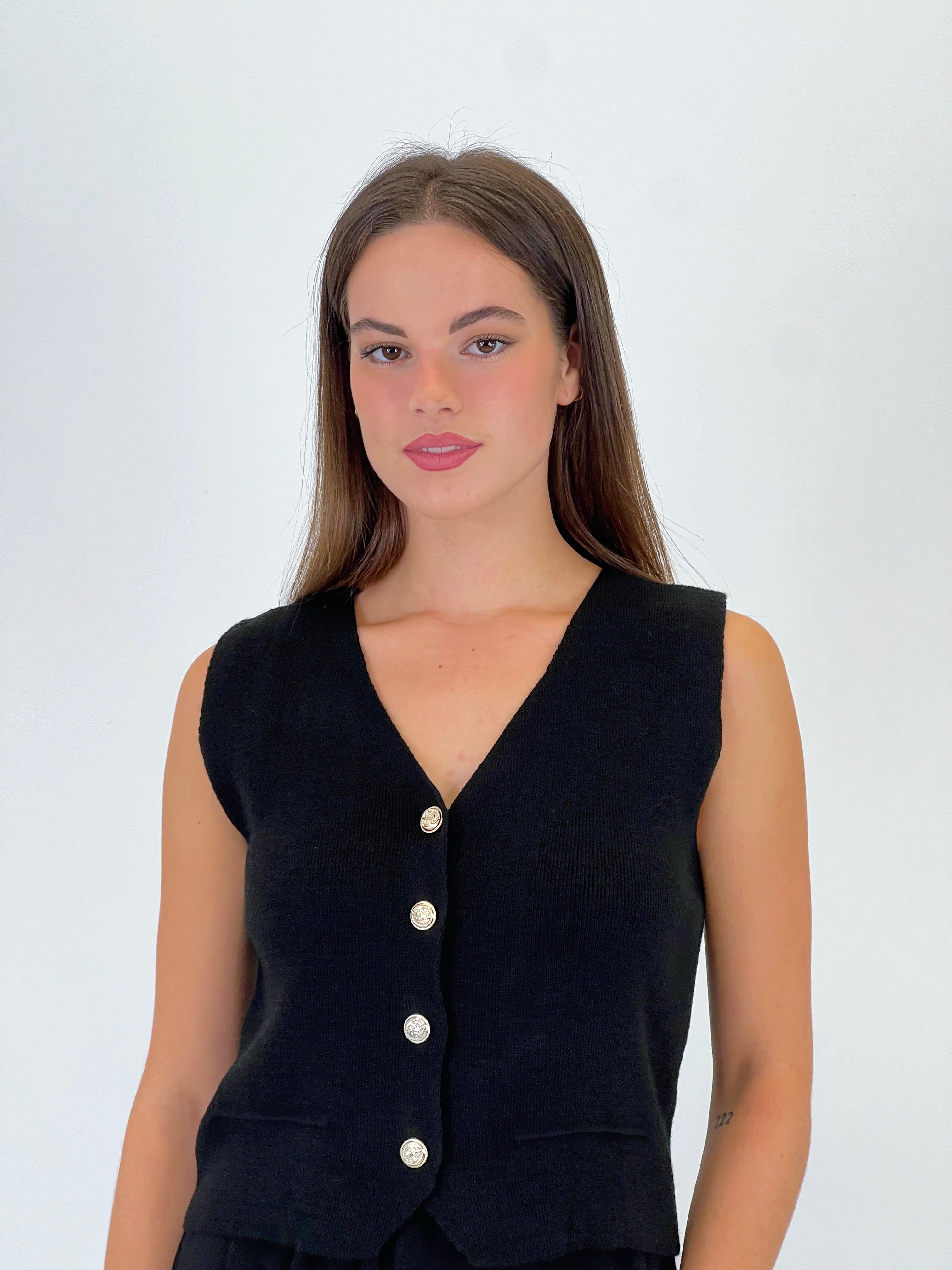 Conjunto punto chaleco y pantalón recto - Zebra&Maduixa®