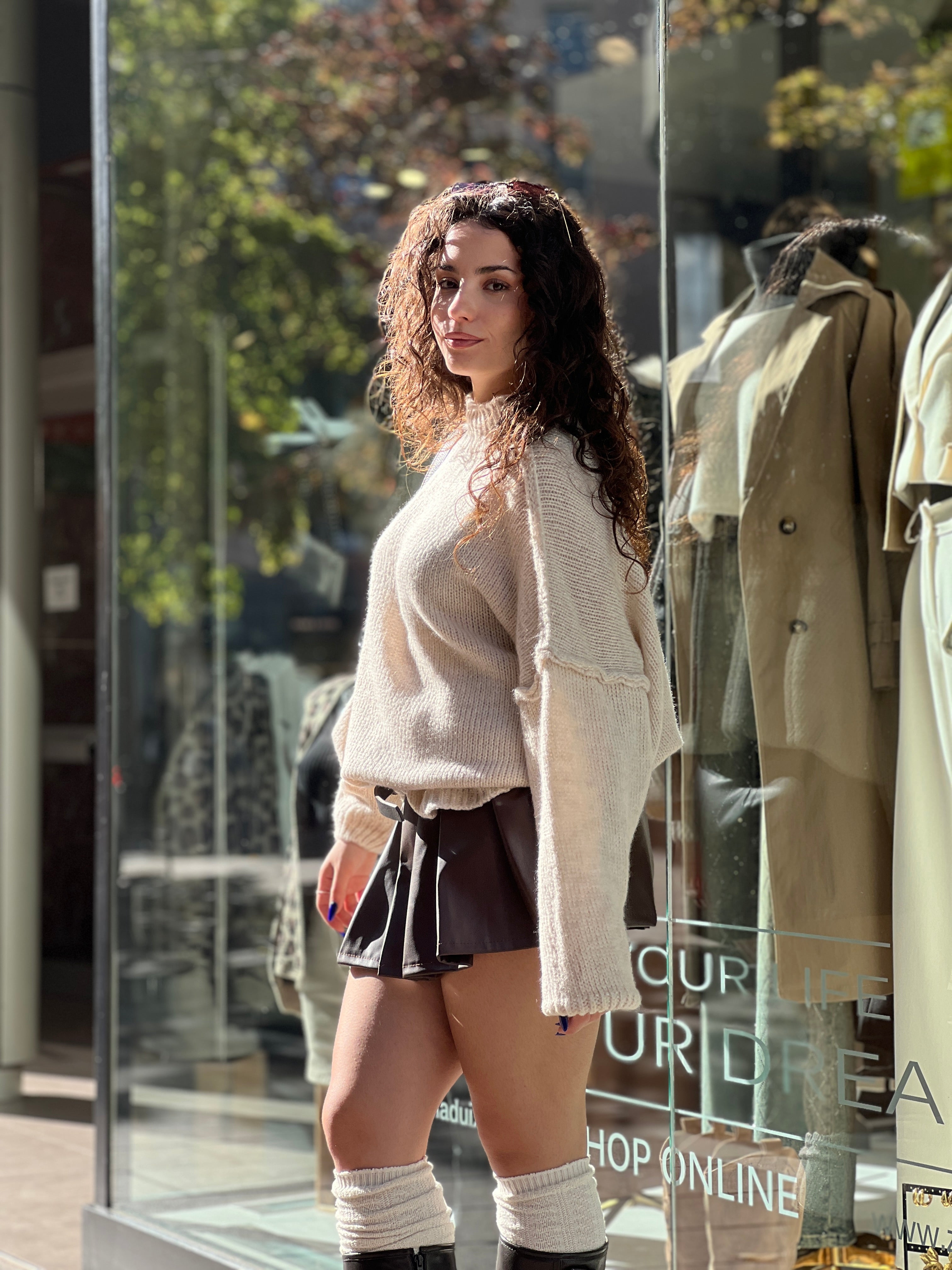 Falda short polipiel tablas - Zebra&Maduixa®