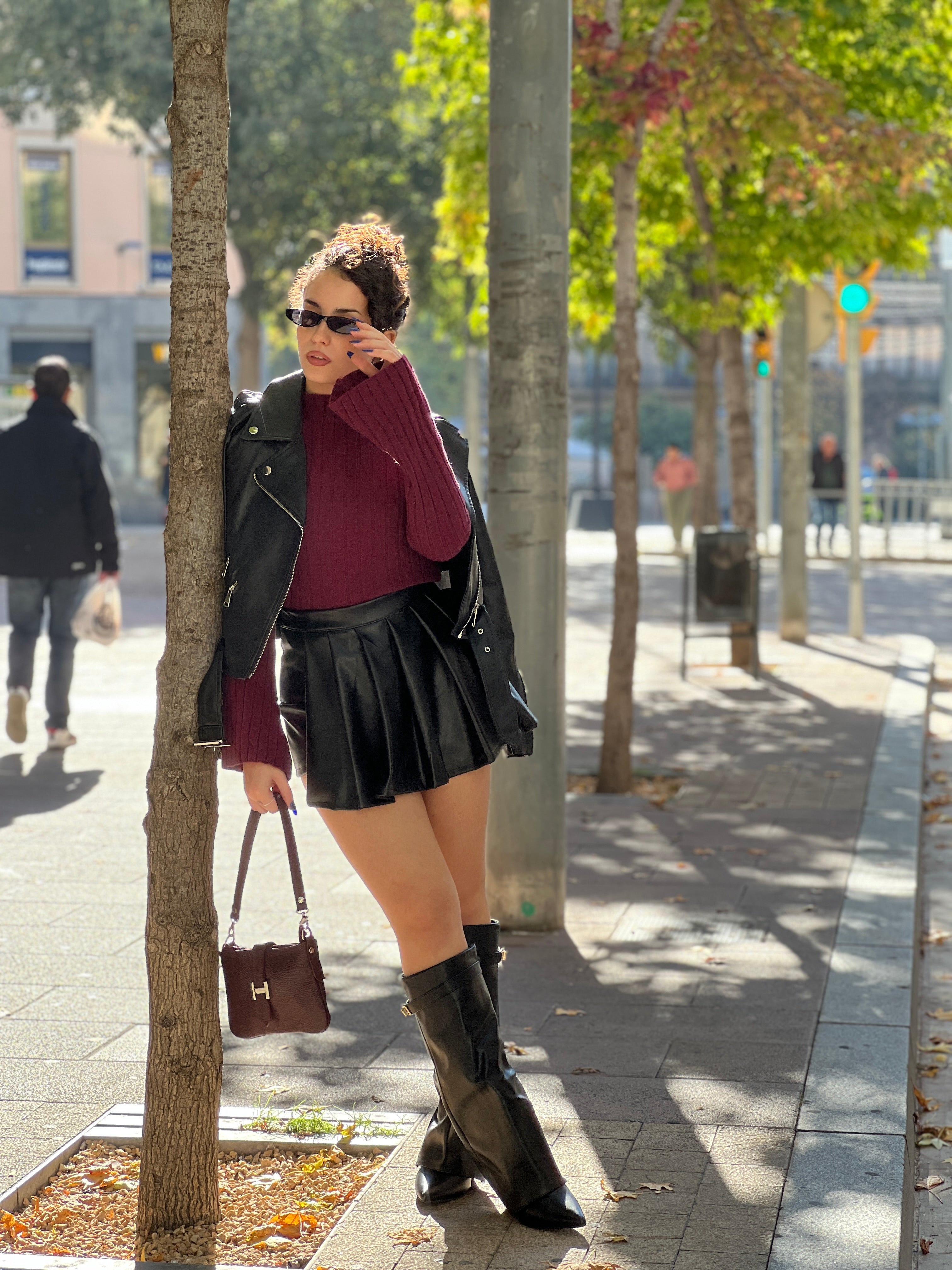 Falda short polipiel tablas - Zebra&Maduixa®