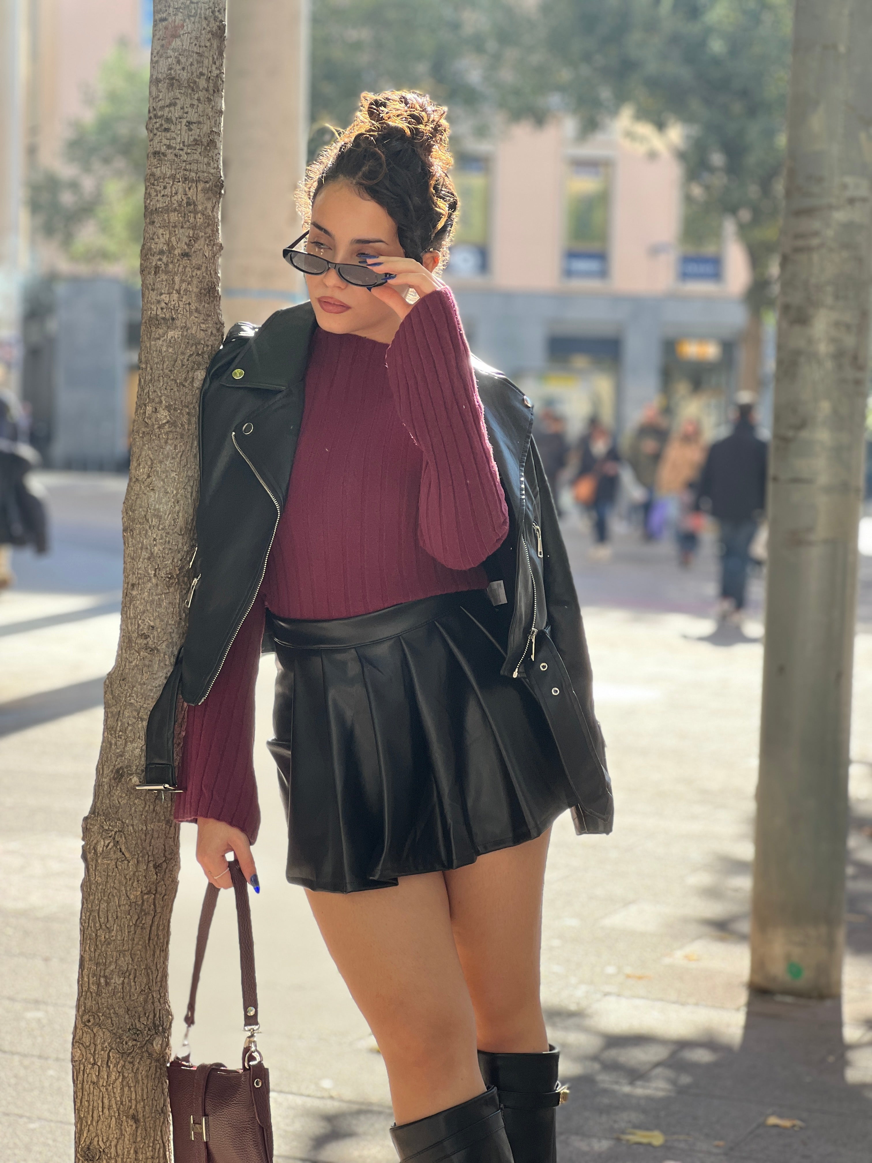 Falda short polipiel tablas - Zebra&Maduixa®