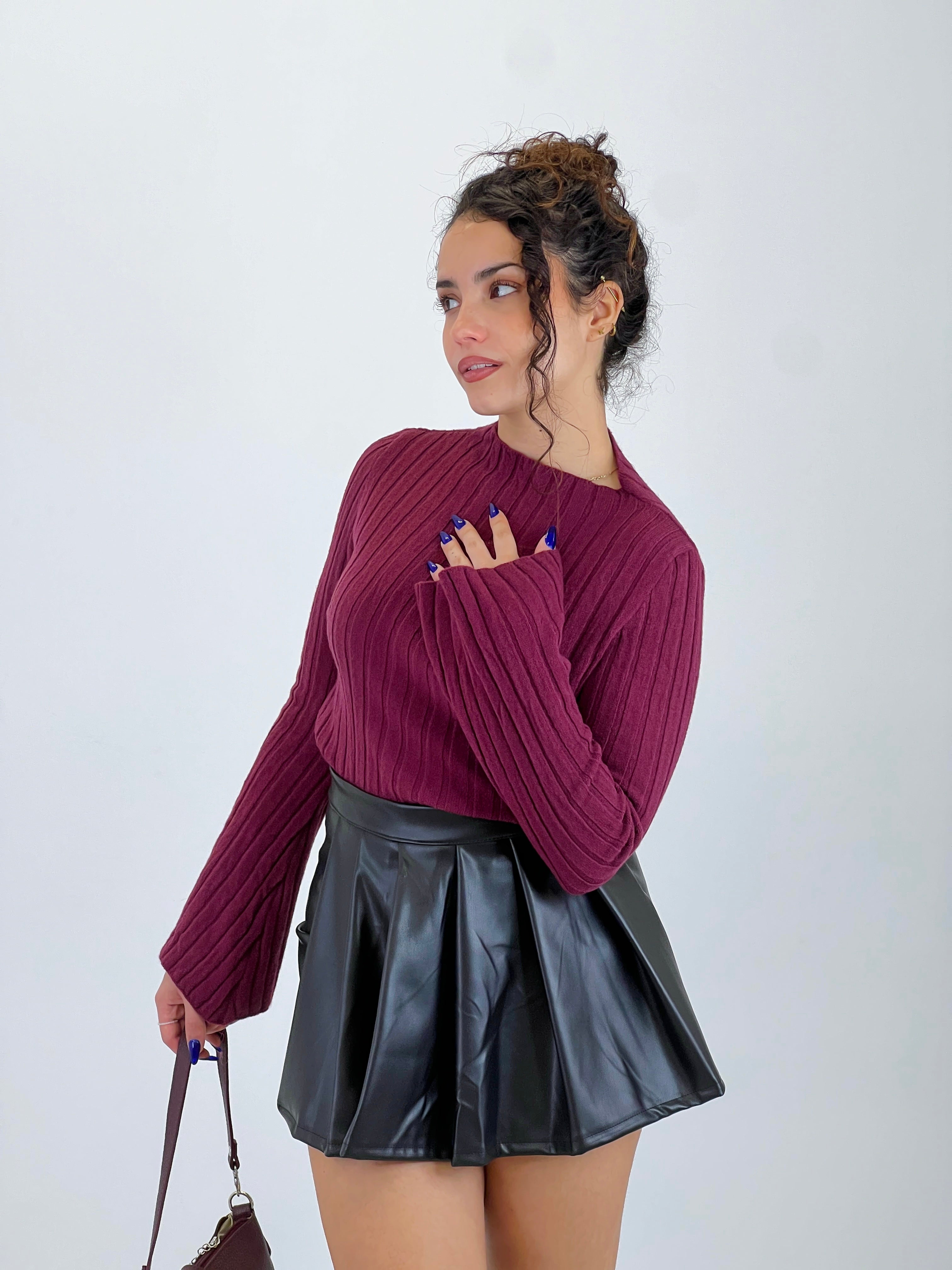 Falda short polipiel tablas - Zebra&Maduixa®