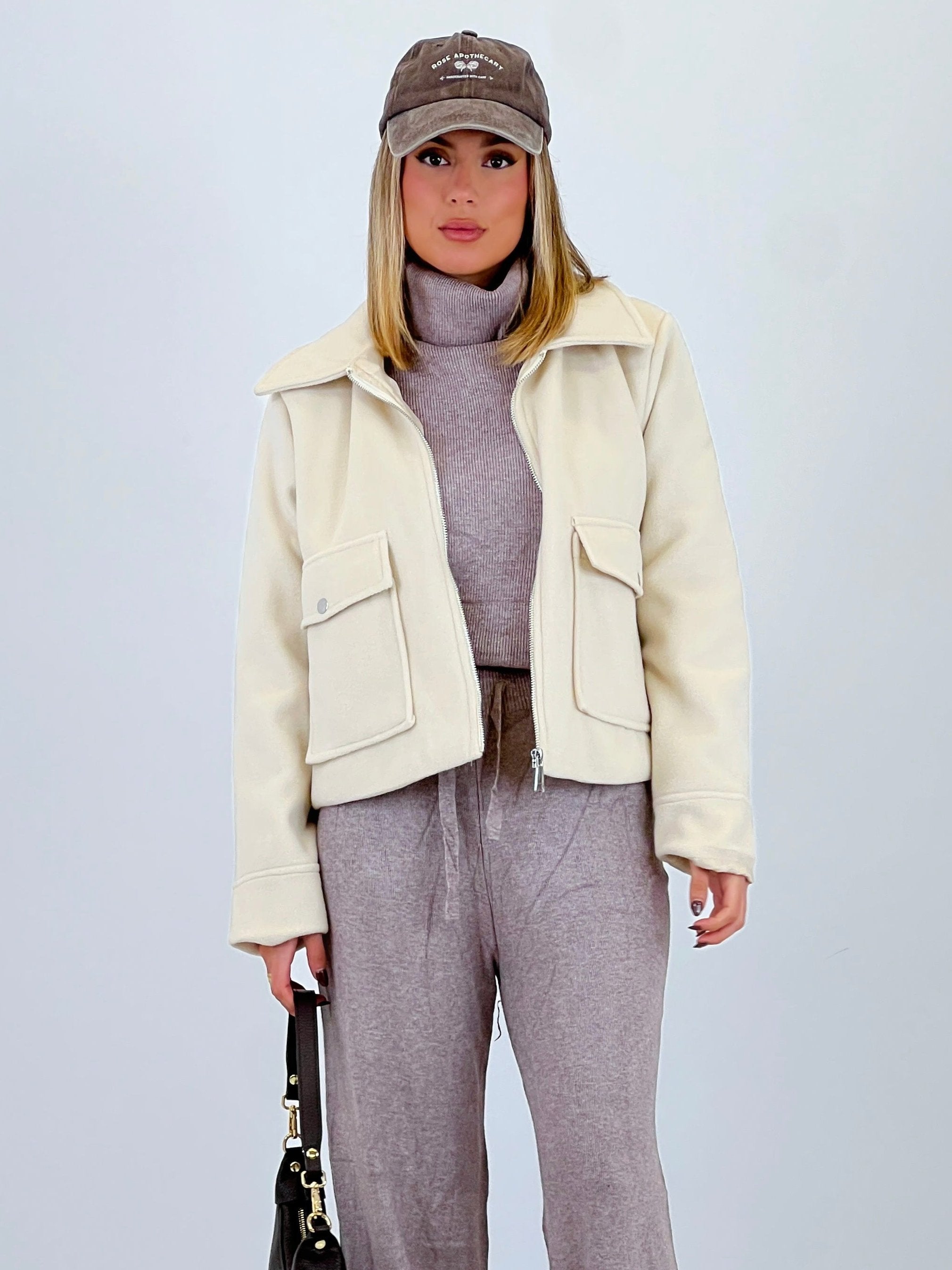 Chaqueta solapa cremallera