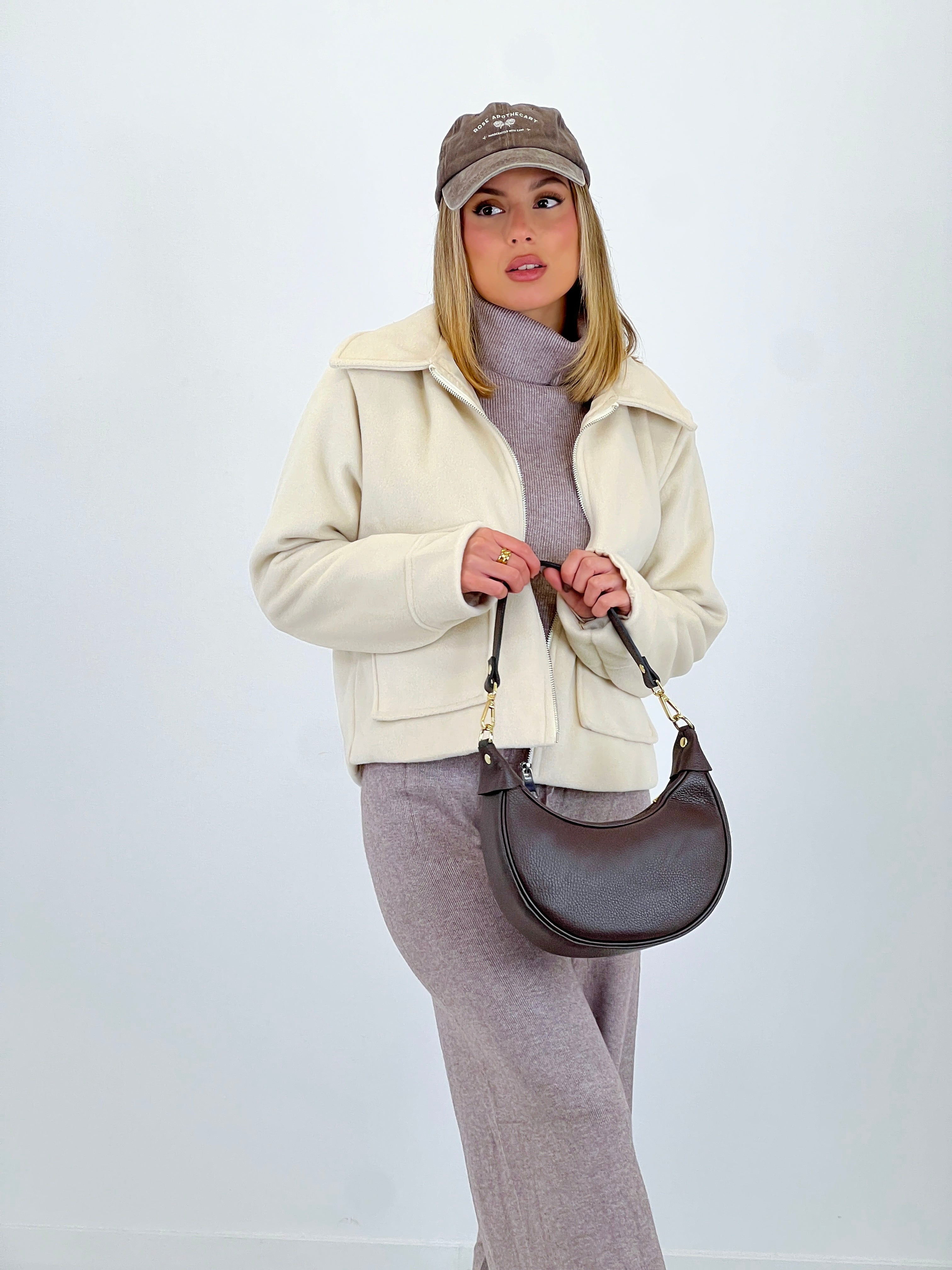 Chaqueta solapa cremallera