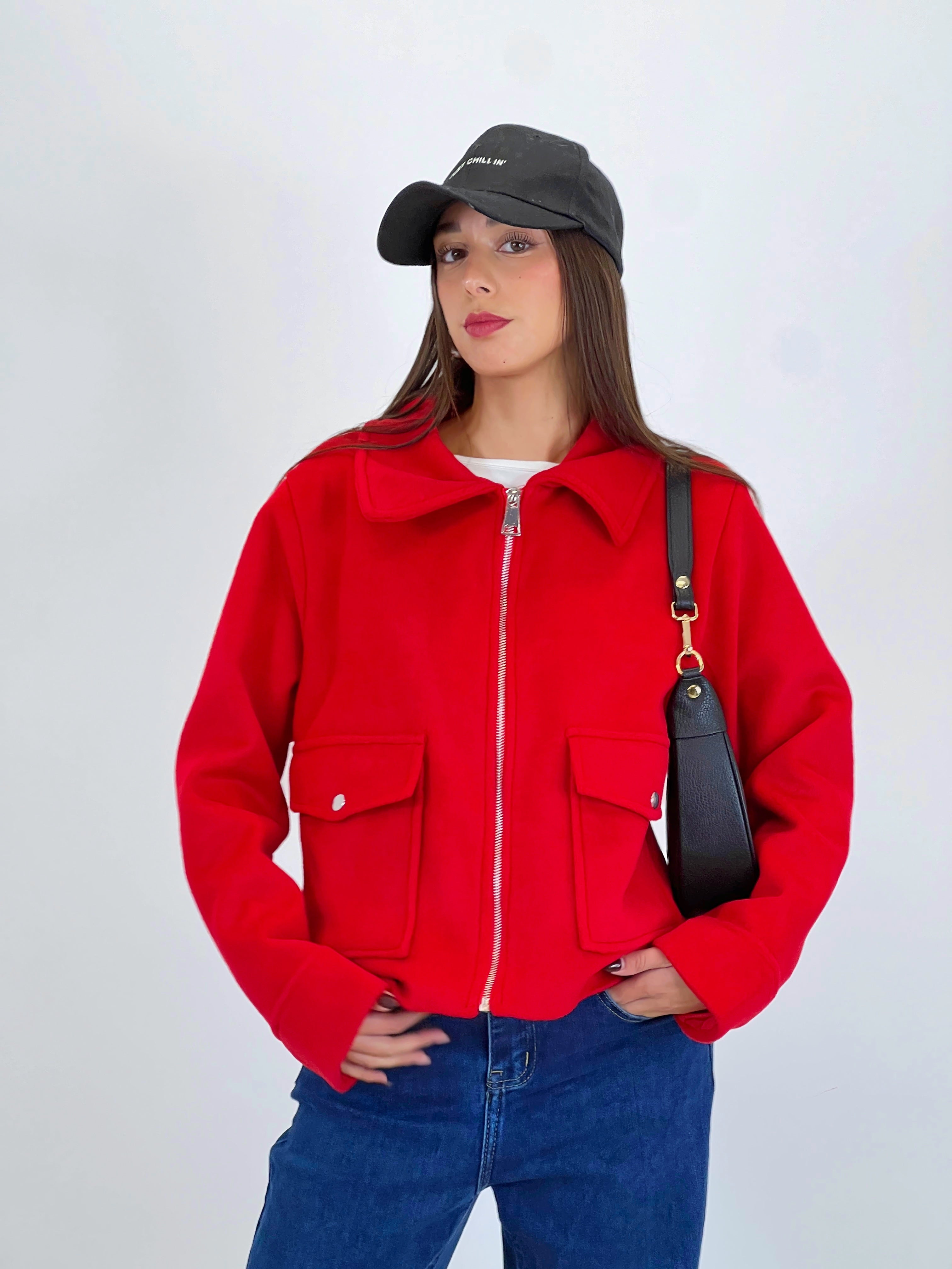 Chaqueta solapa cremallera