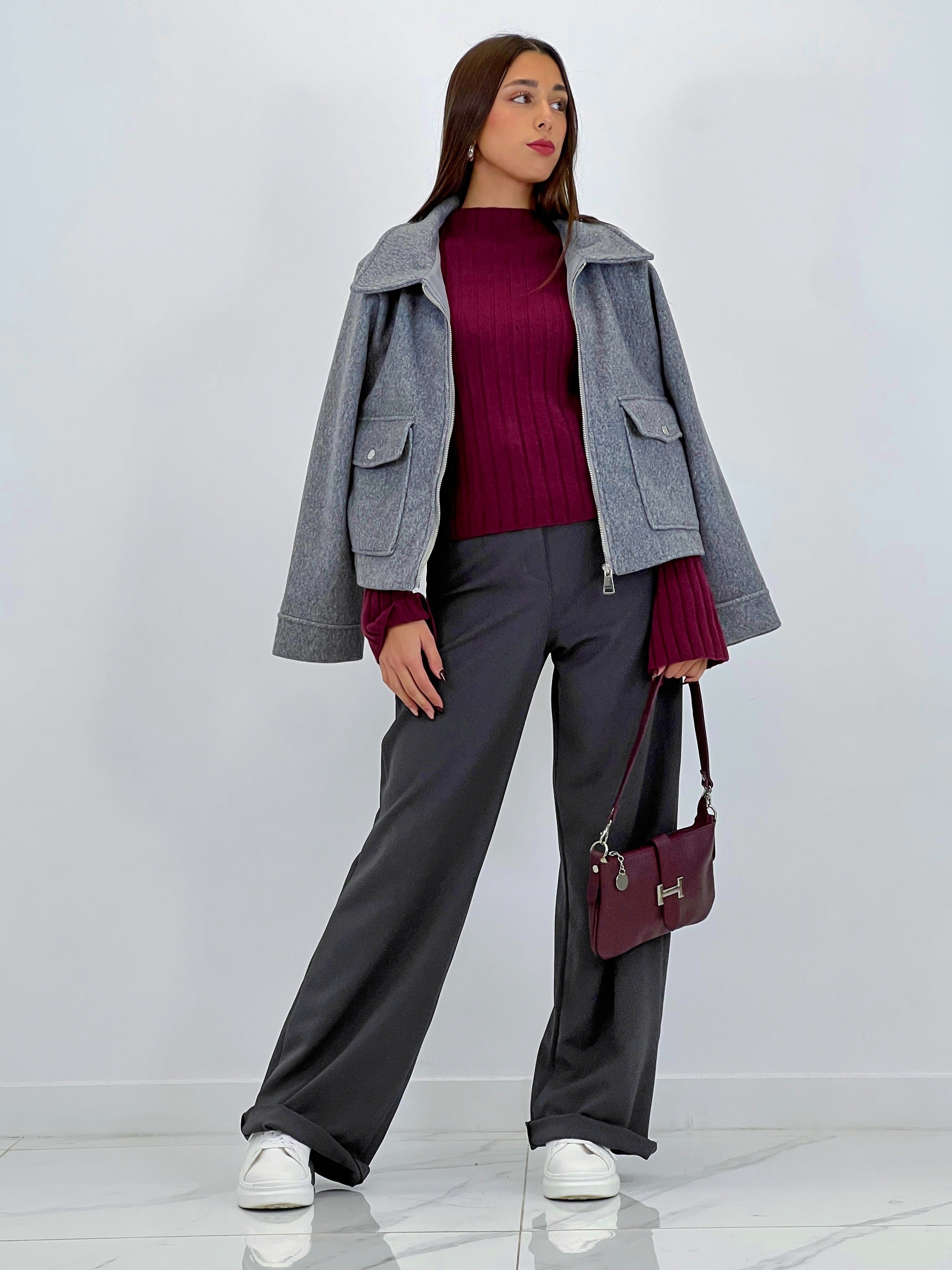 Chaqueta solapa cremallera