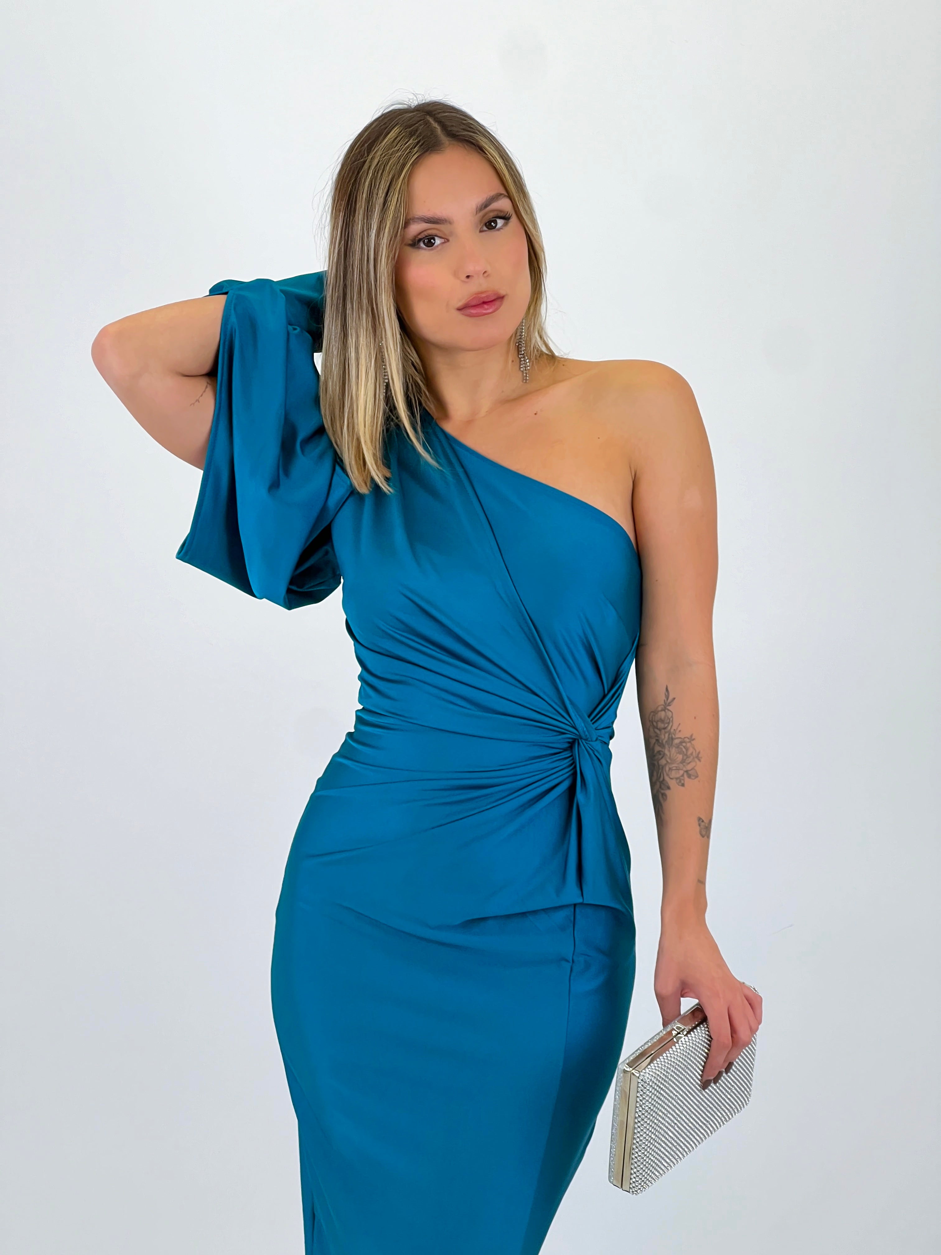 Vestido manga asimétrica Hera - Zebra&Maduixa®