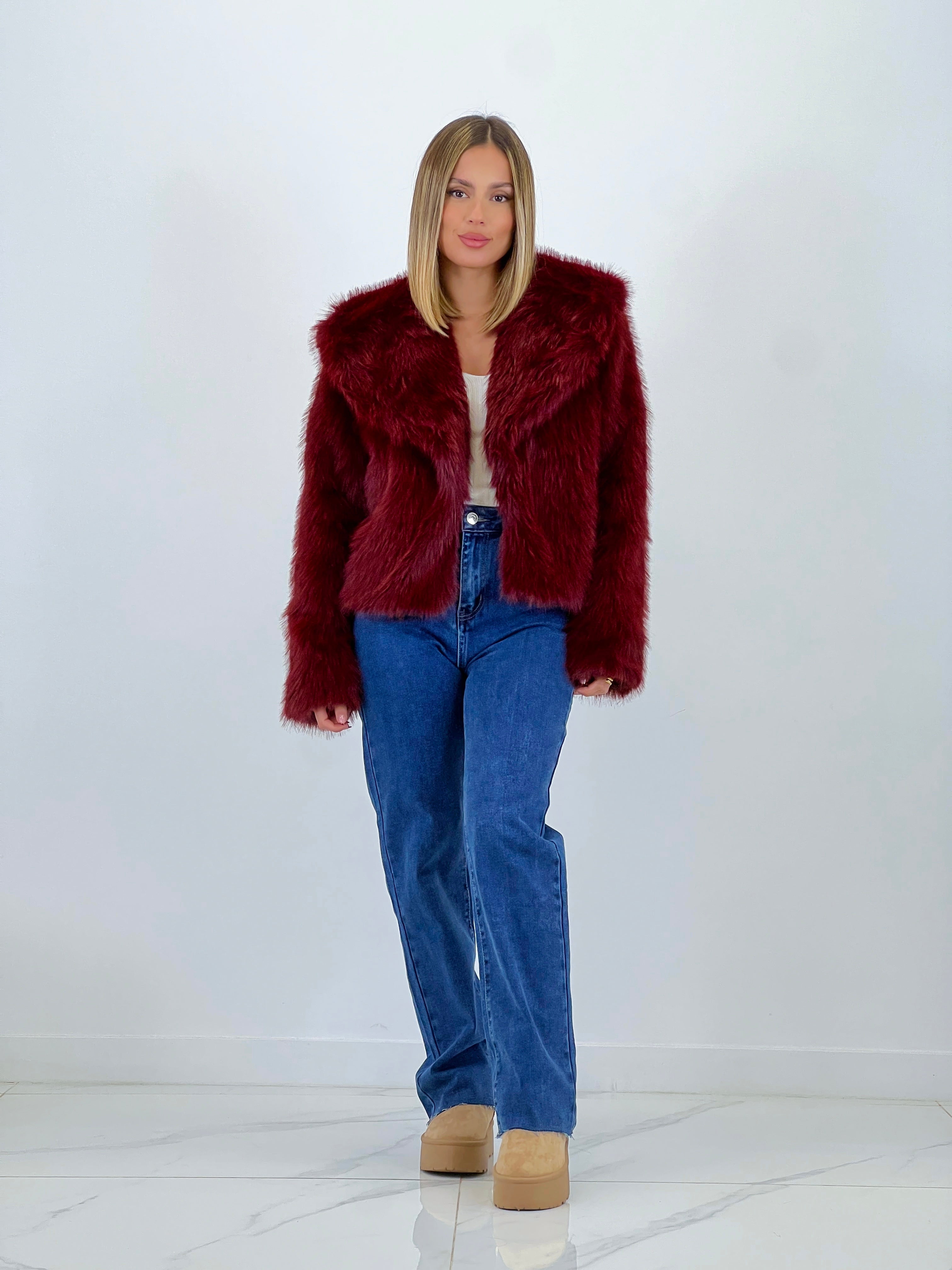 Abrigo corto efecto pelo - Zebra&Maduixa®