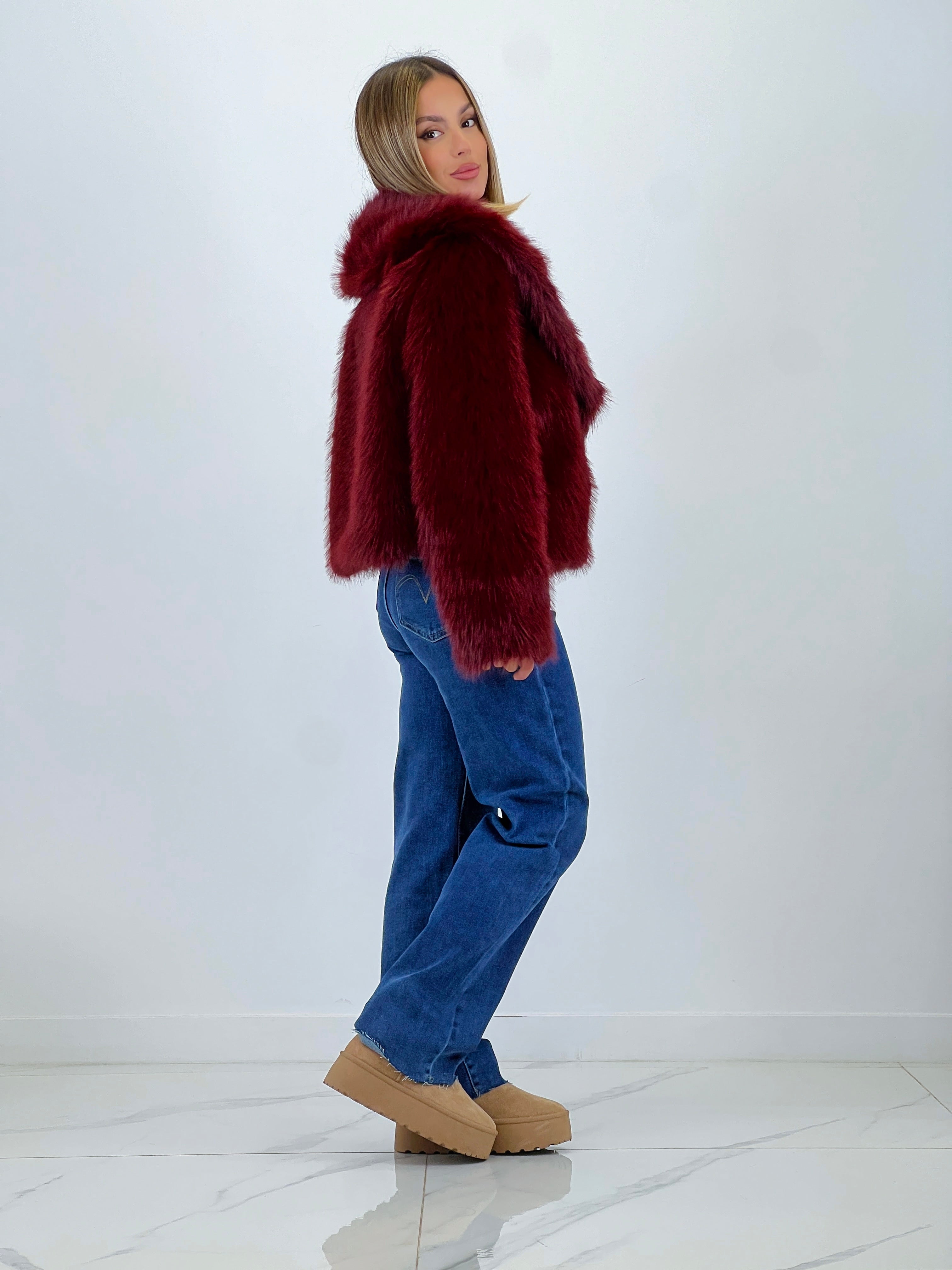 Abrigo corto efecto pelo - Zebra&Maduixa®