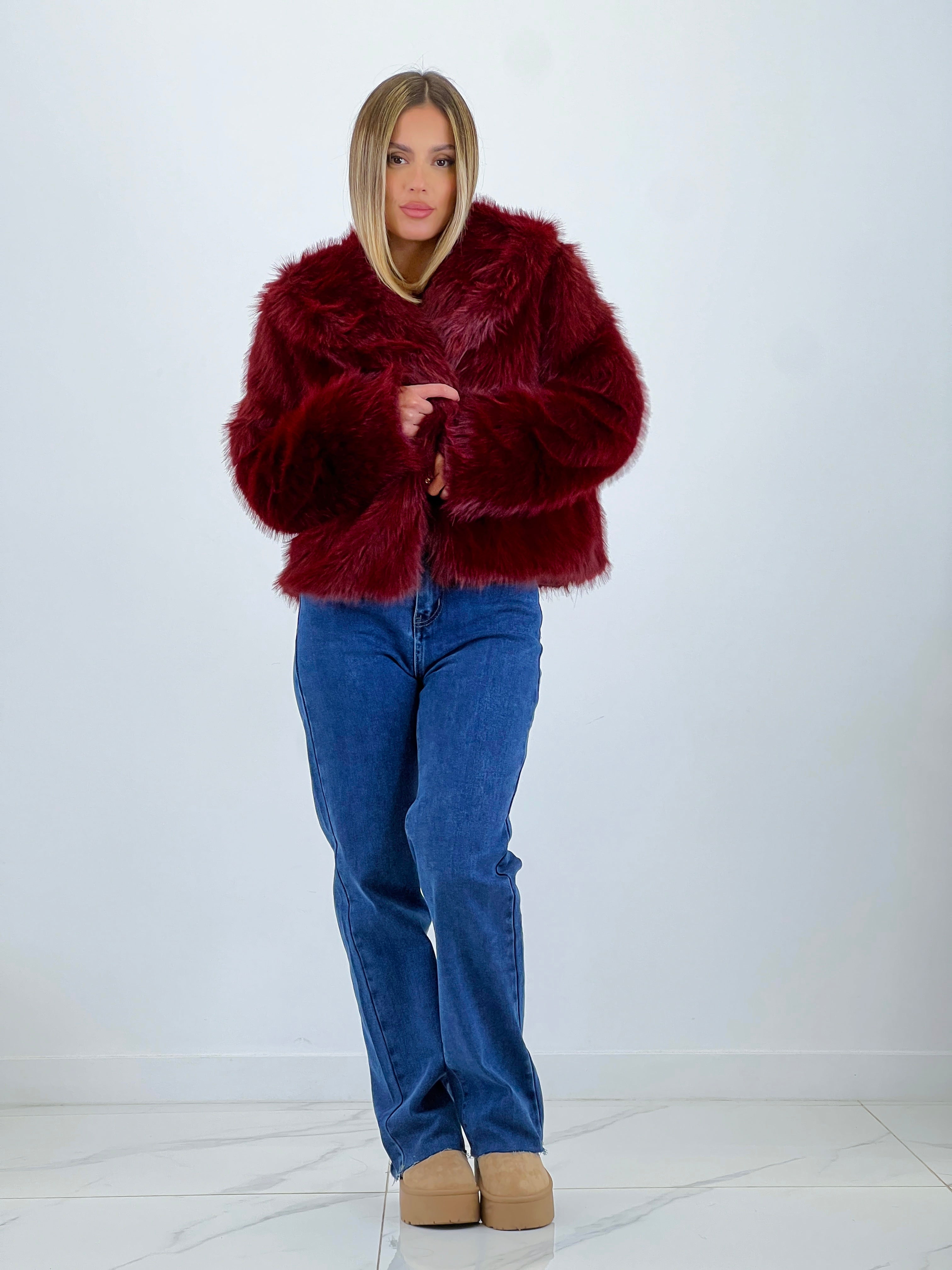 Abrigo corto efecto pelo - Zebra&Maduixa®