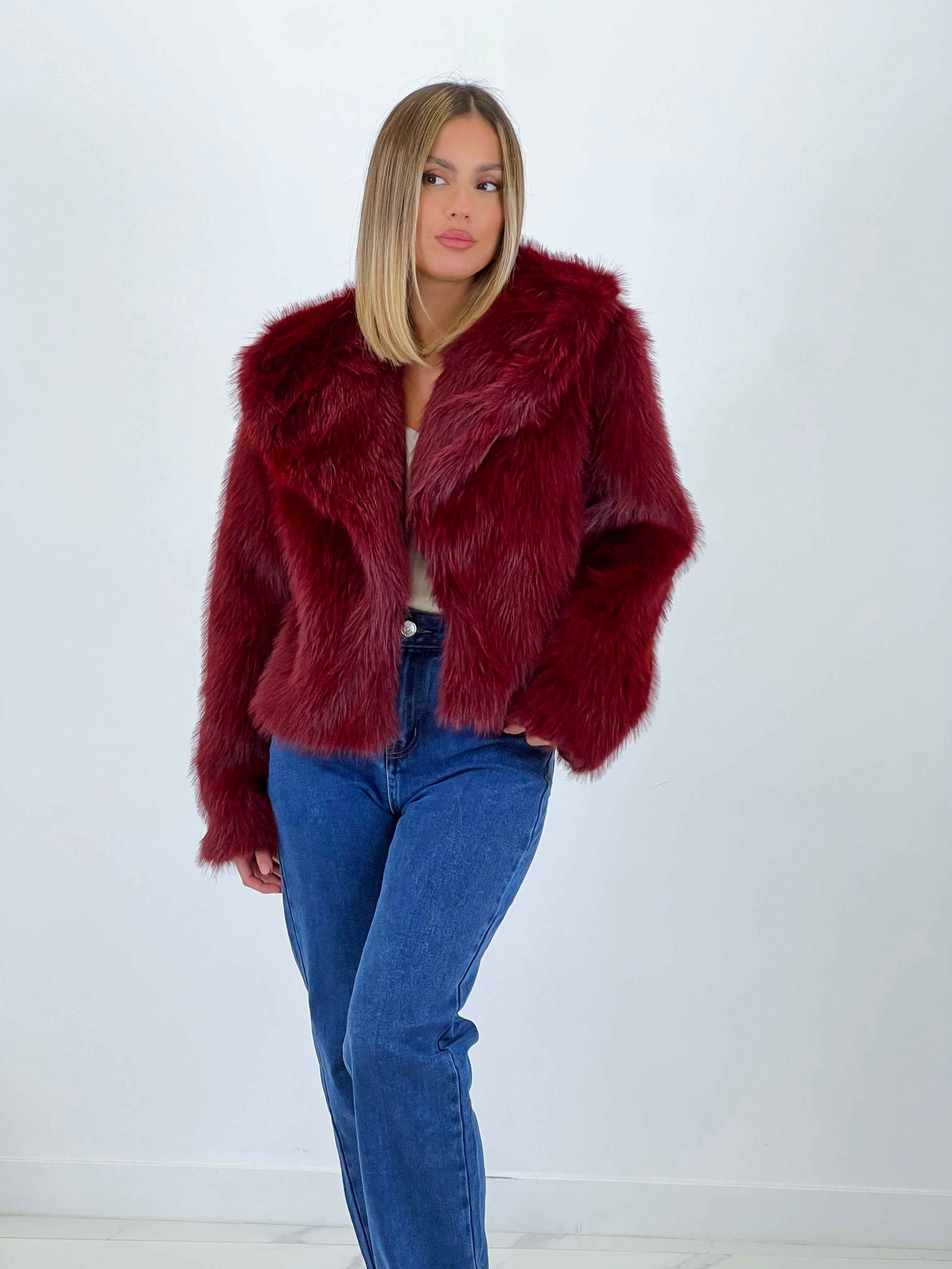 Abrigo corto efecto pelo - Zebra&Maduixa®