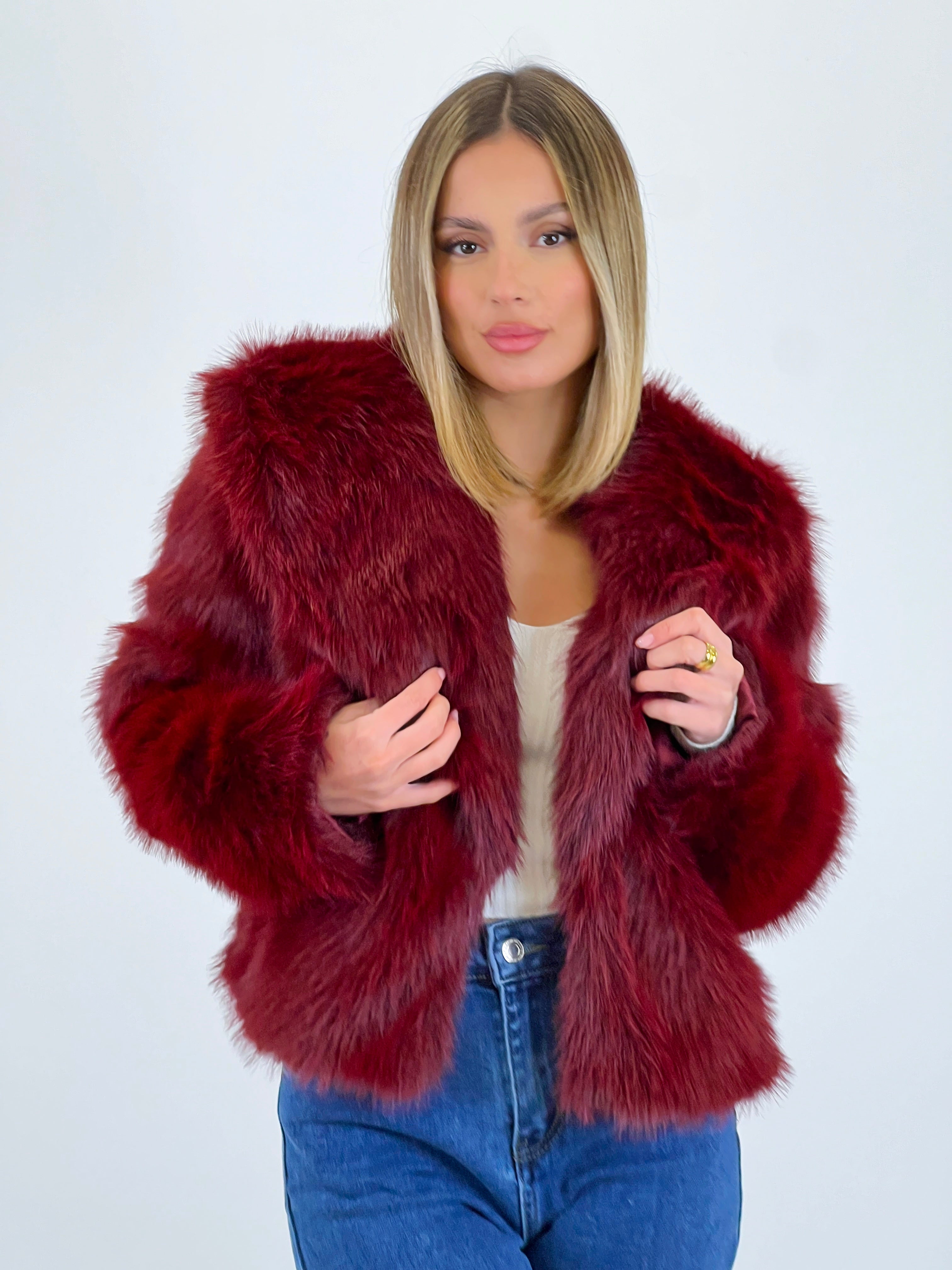 Abrigo corto efecto pelo - Zebra&Maduixa®