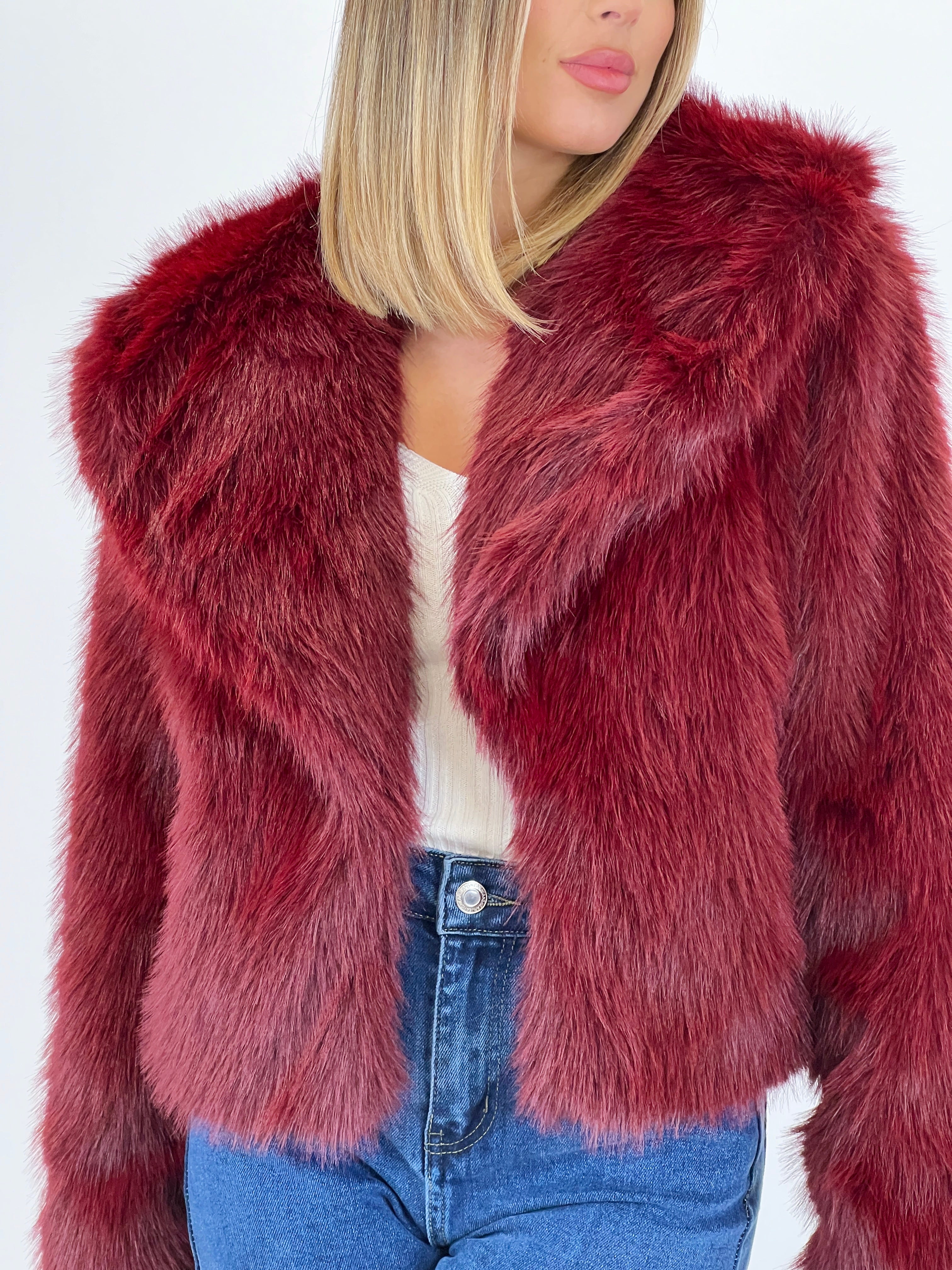 Abrigo corto efecto pelo - Zebra&Maduixa®