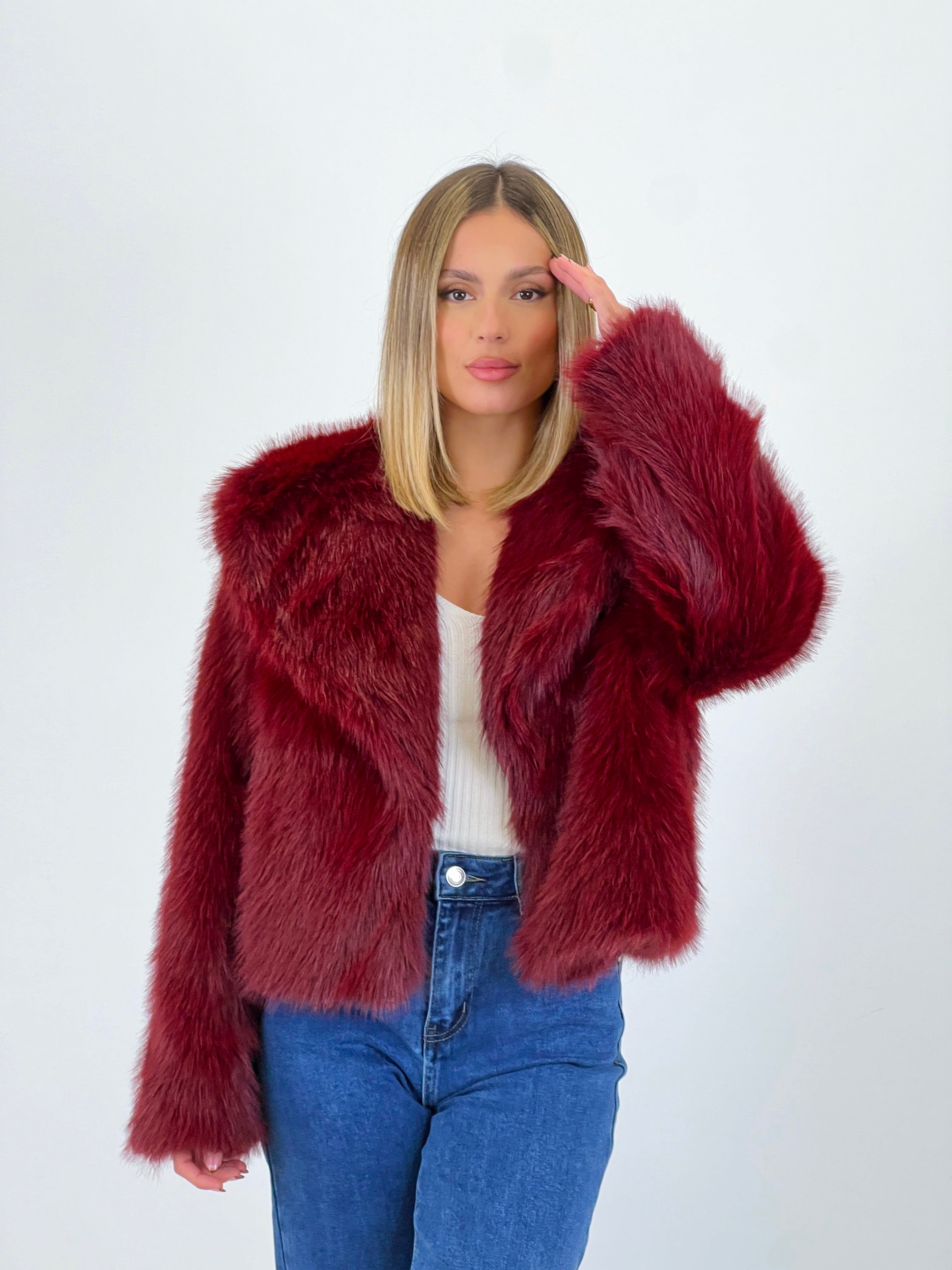 Abrigo corto efecto pelo - Zebra&Maduixa®