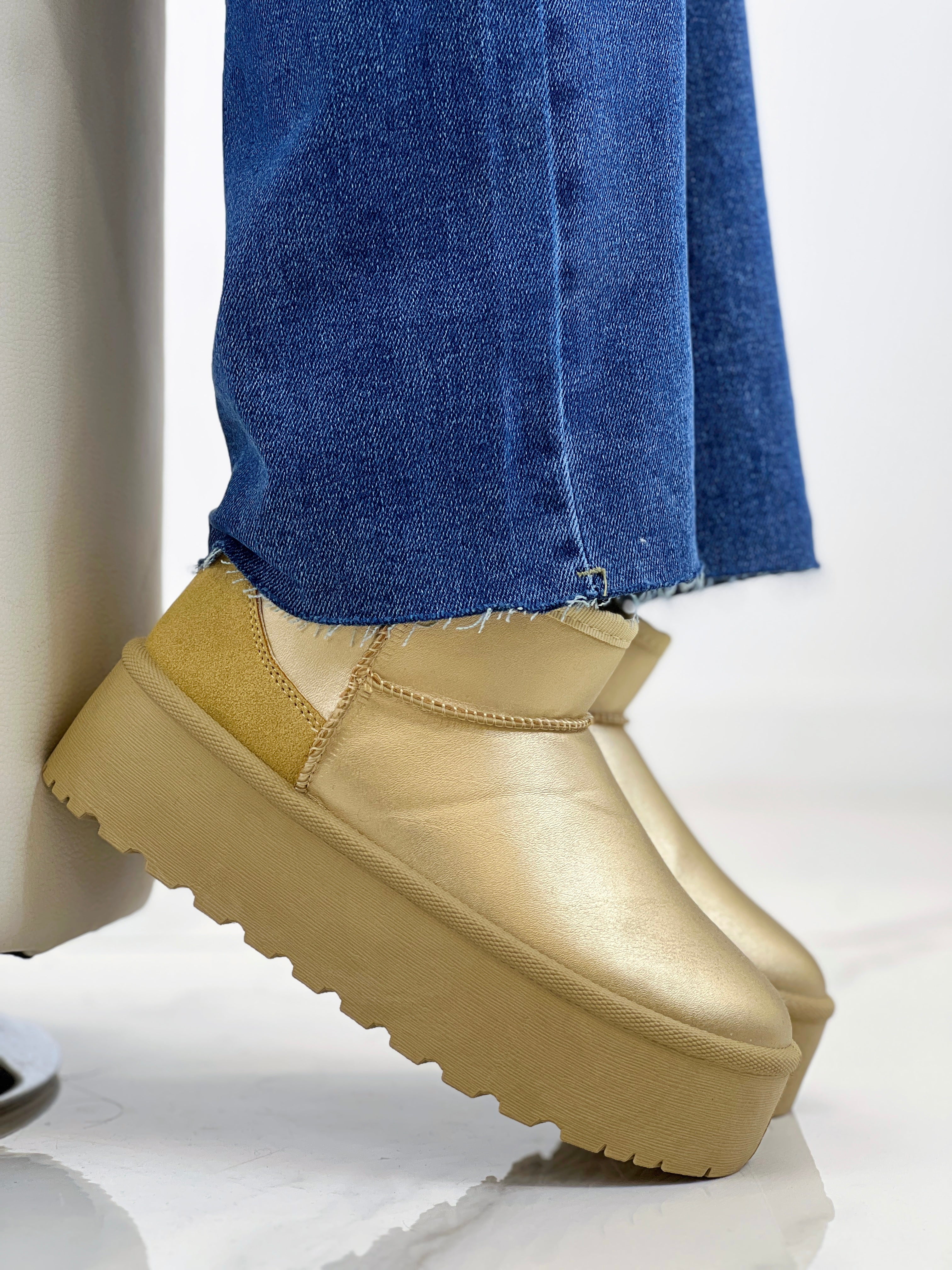 Botines plataforma forro pelo