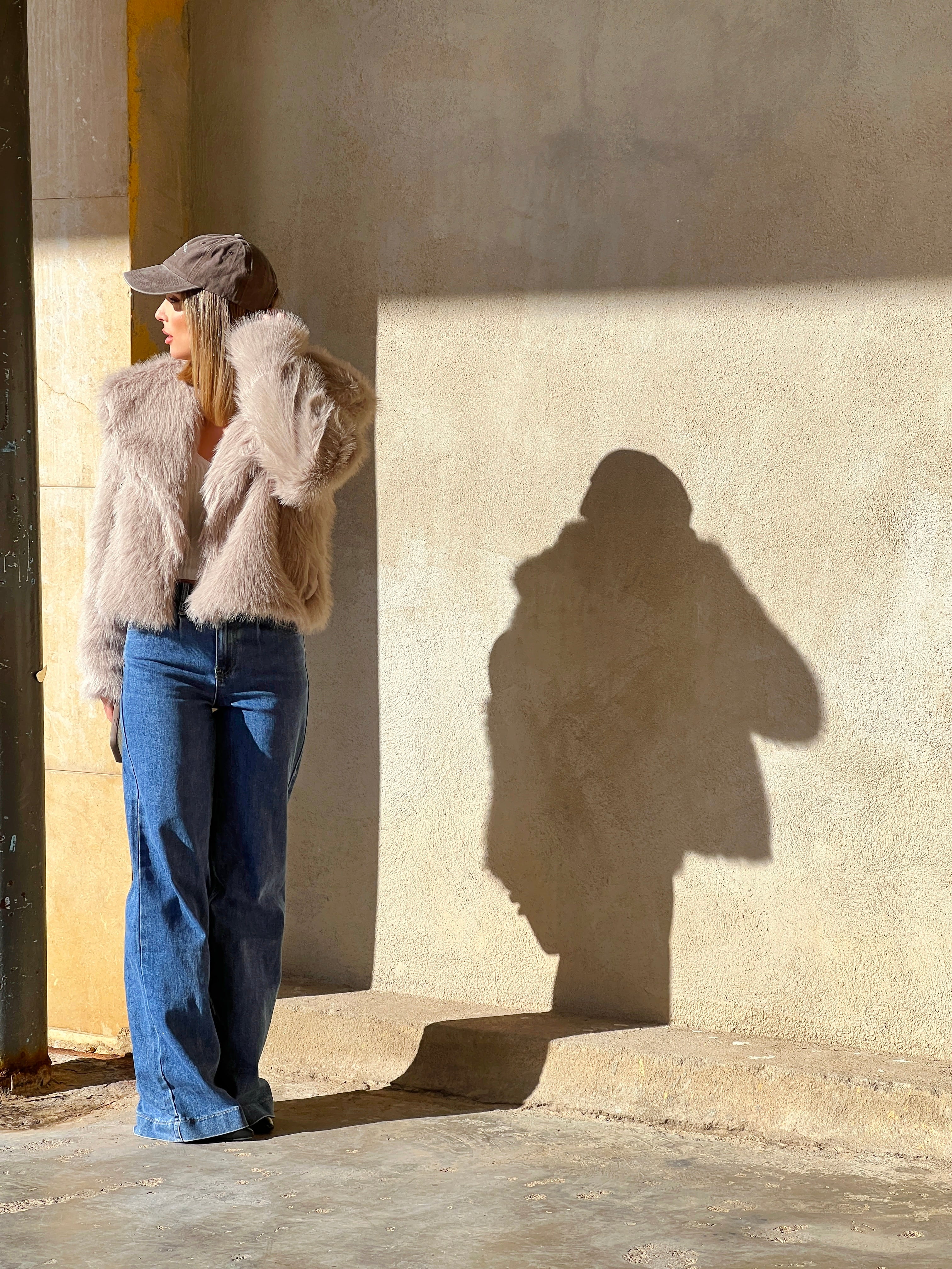 Abrigo corto efecto pelo - Zebra&Maduixa®