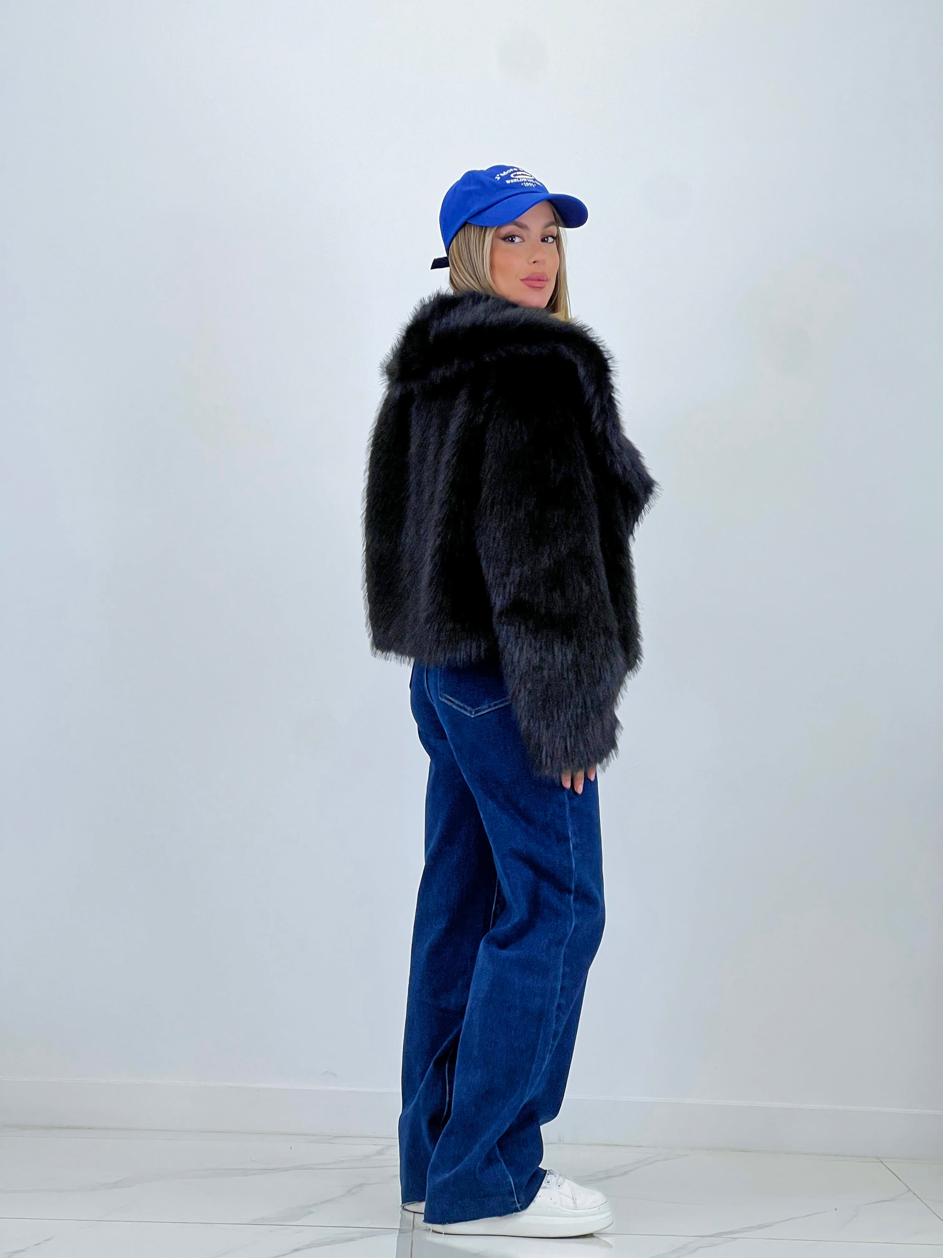 Abrigo corto efecto pelo - Zebra&Maduixa®