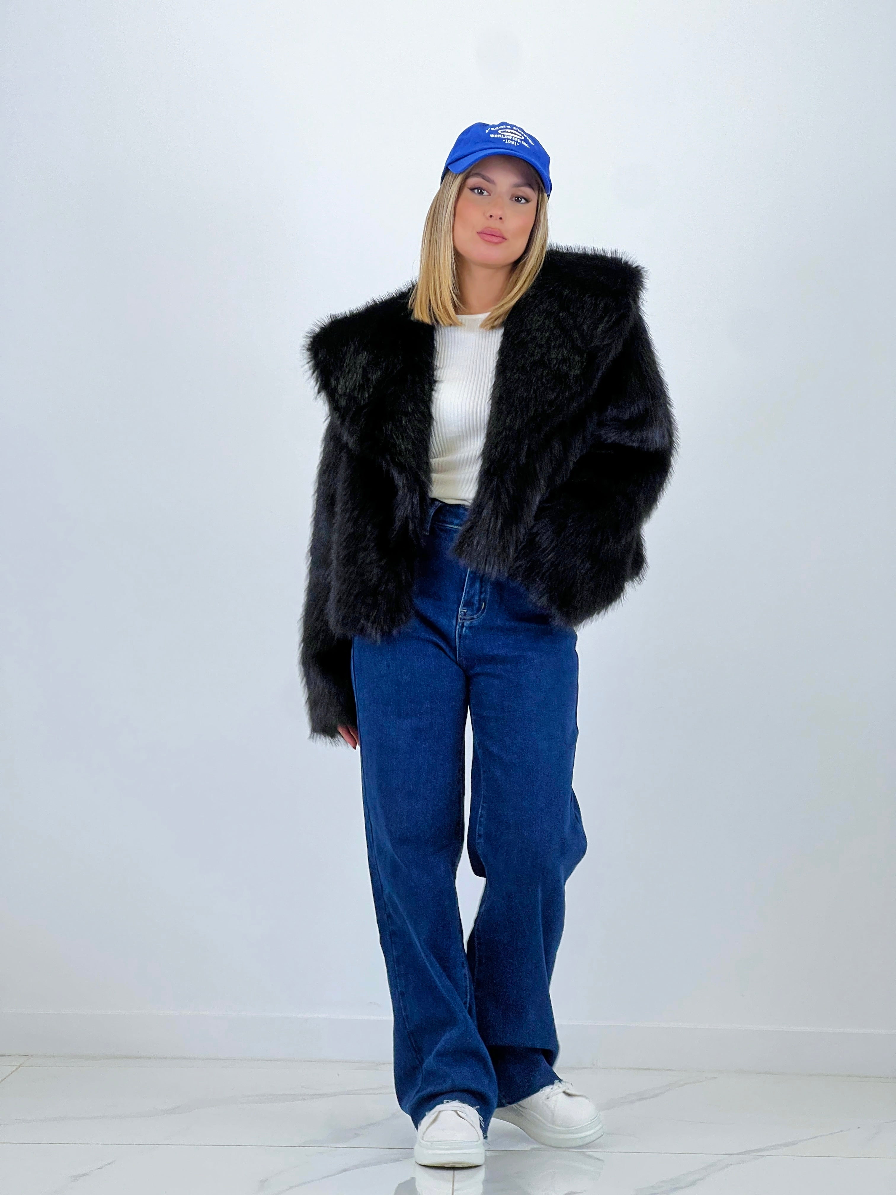 Abrigo corto efecto pelo - Zebra&Maduixa®