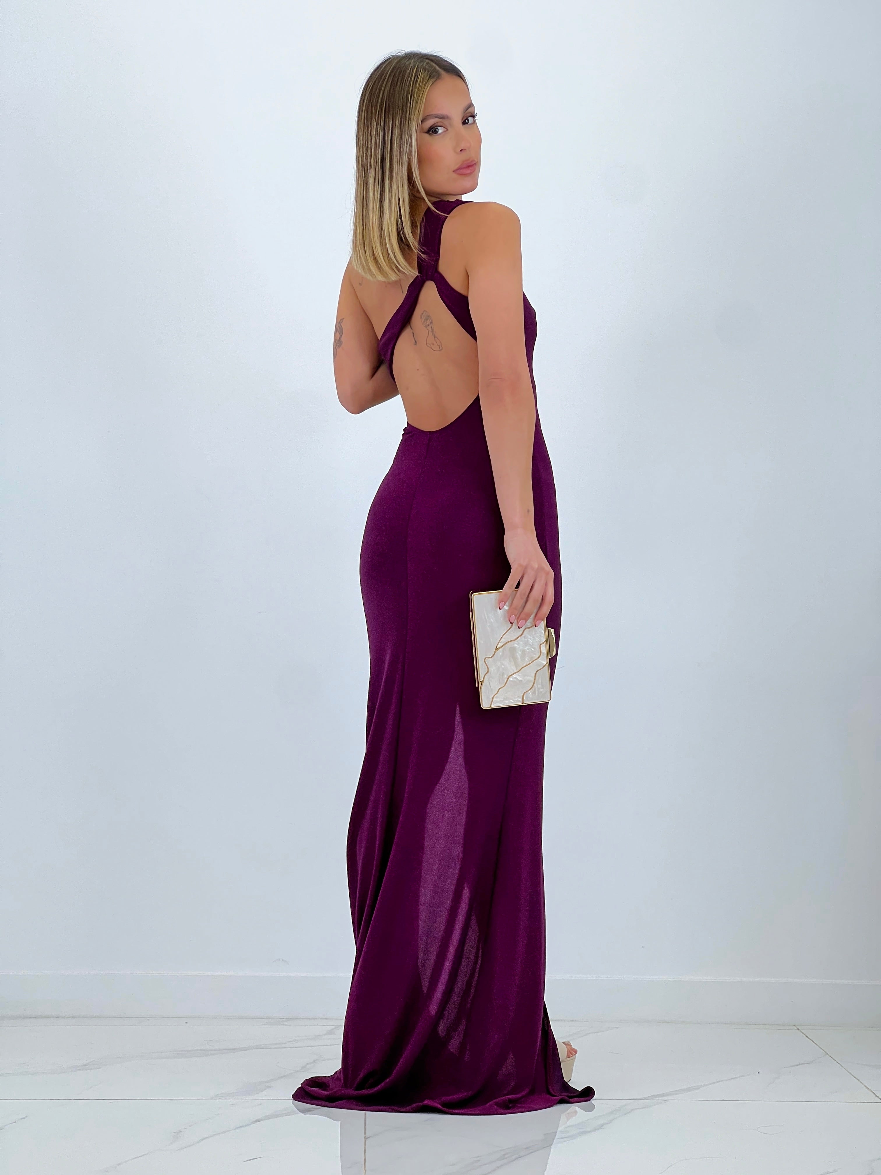 Vestido largo lurex ajustado - Zebra&Maduixa®