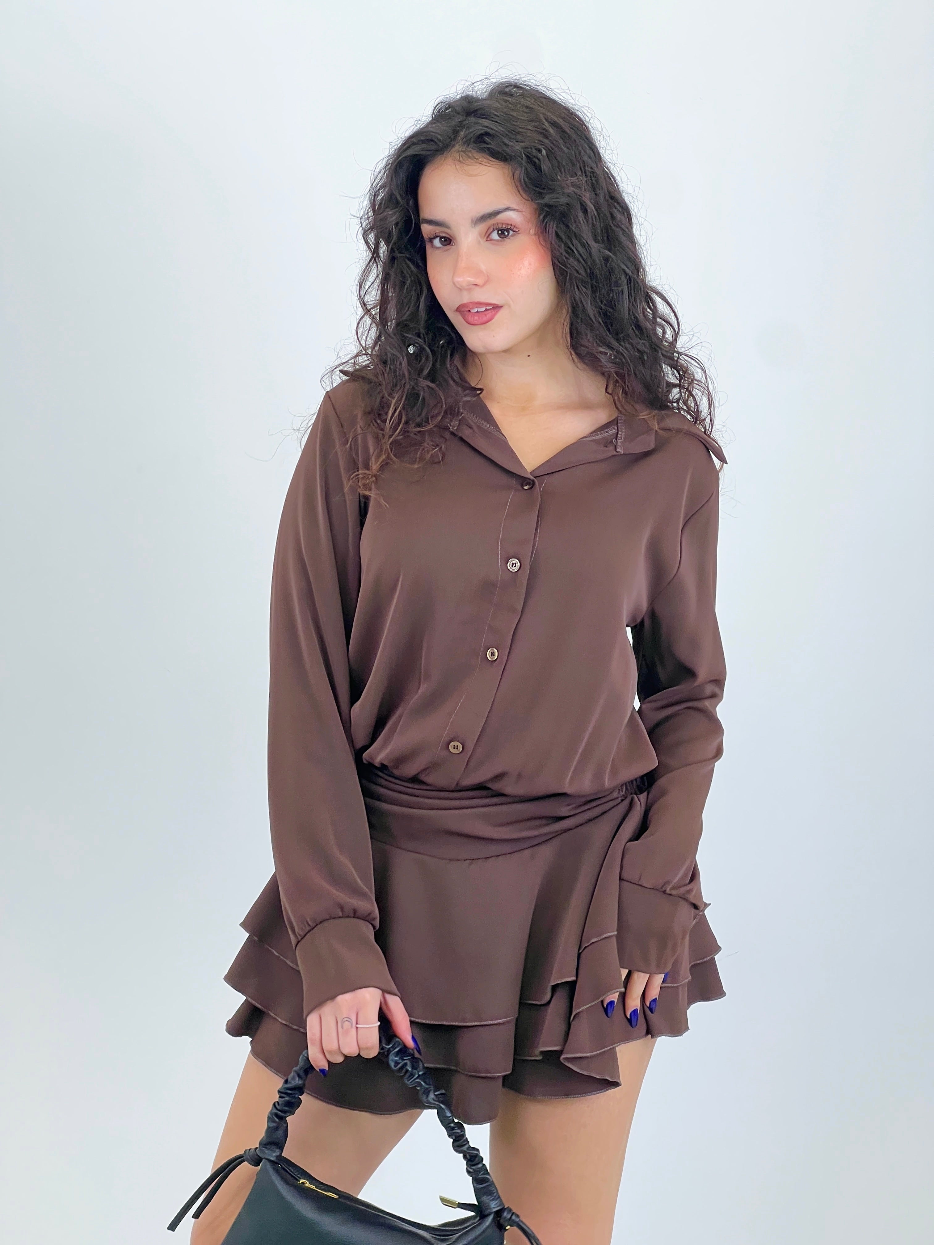 Vestido camisero falda volantes - Zebra&Maduixa®