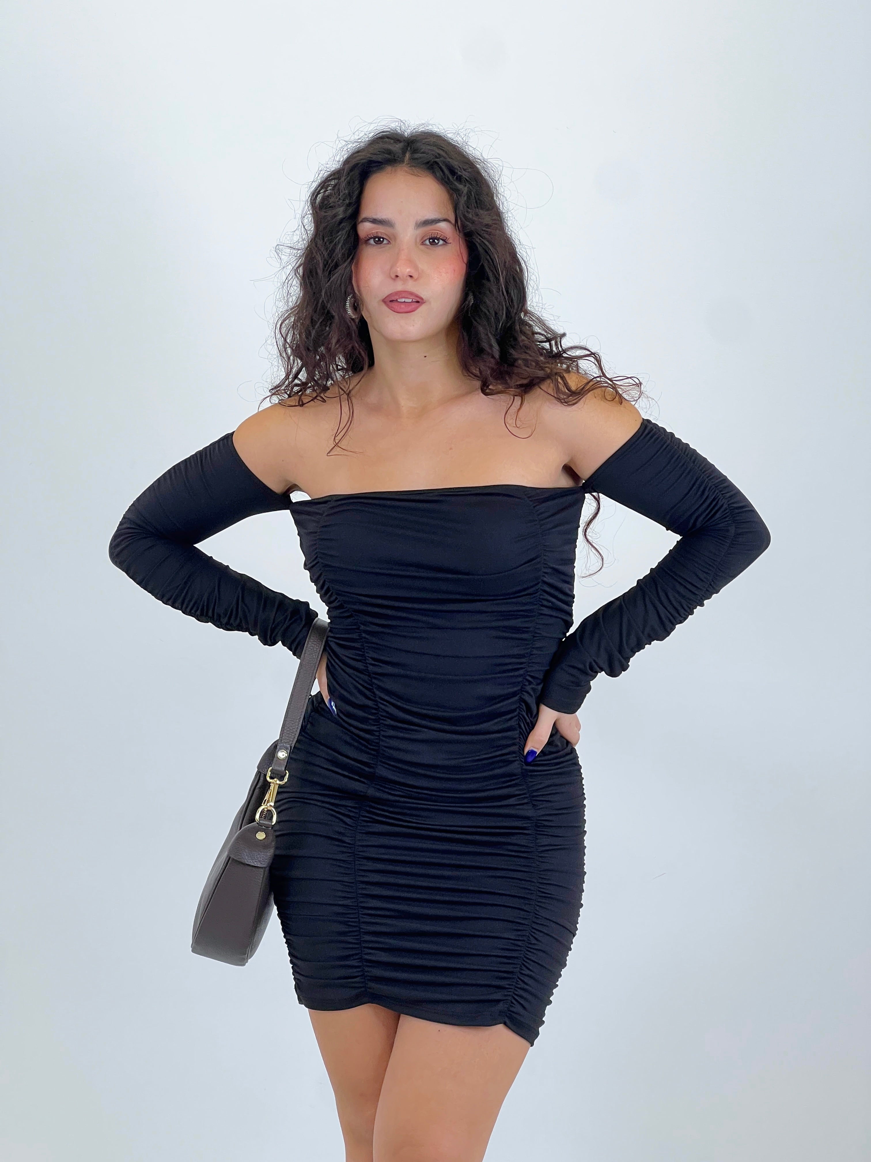 Vestido frunces cuello barco - Zebra&Maduixa®